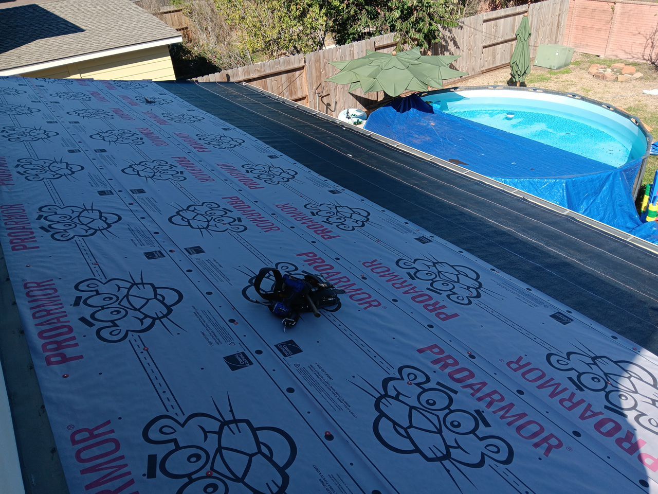 Residential Roofing Installation using Owen's Corning Duration (Lifetime) Shingles by Roof Repair Company