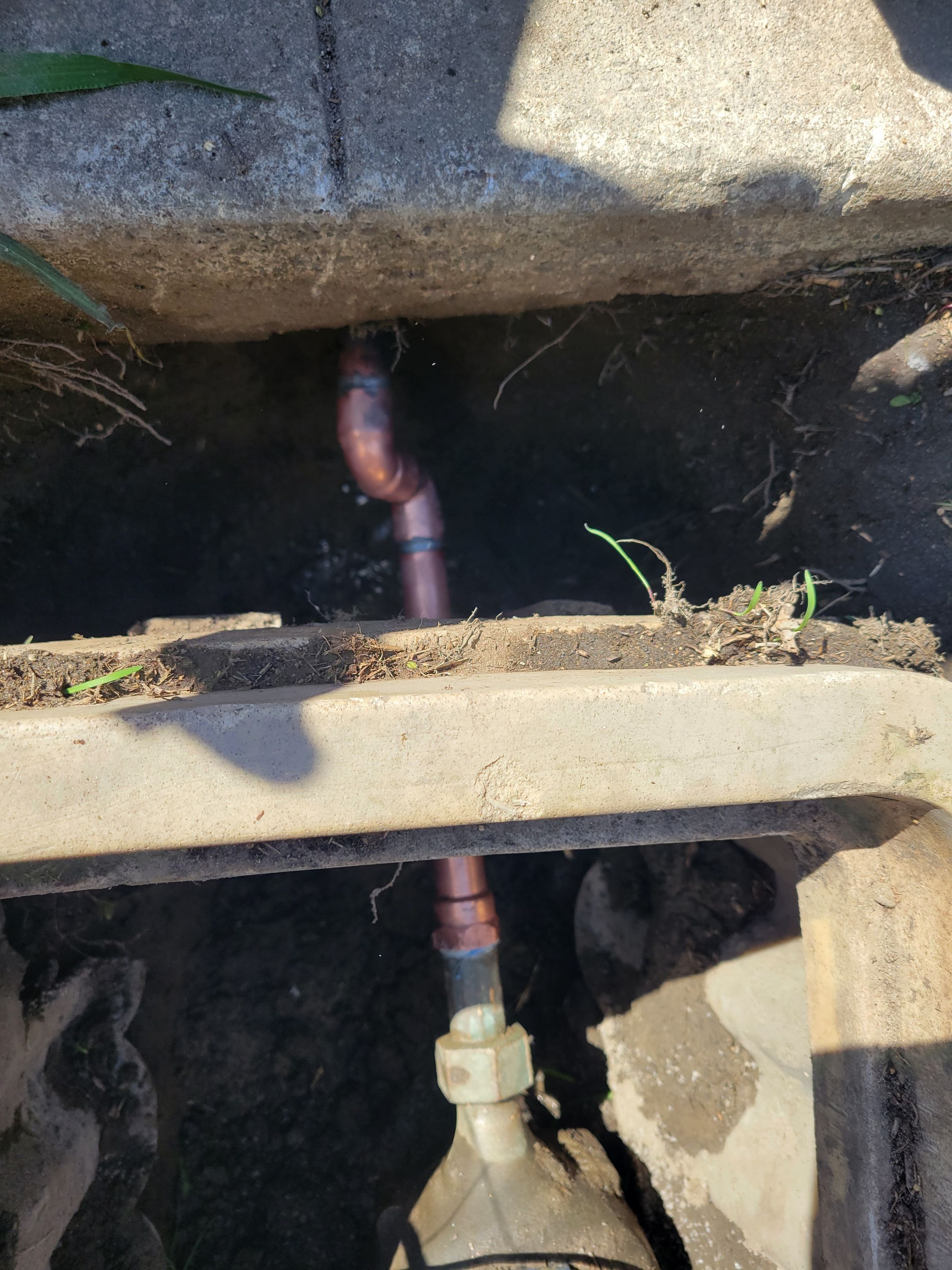 Leak at Water Meter by Professional Plumbing Inc 