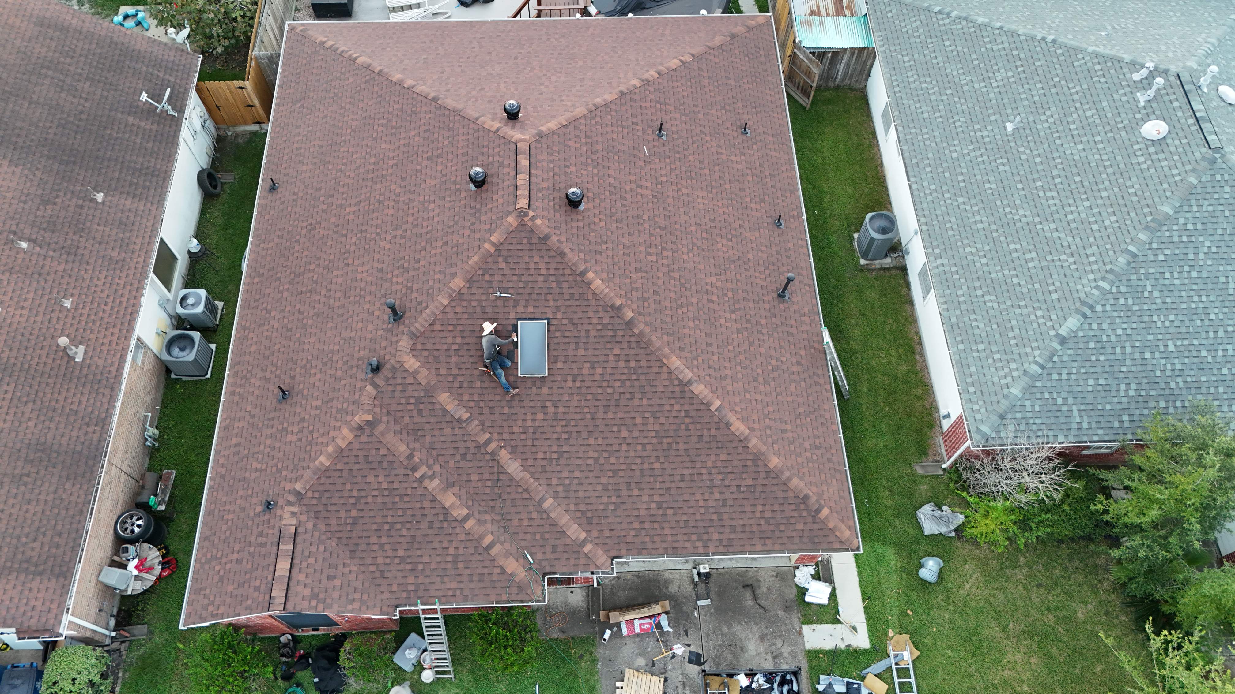 Roof Replacement with Skylights — Channelview, TX by PL Roofing & SB Roofing, LLC.