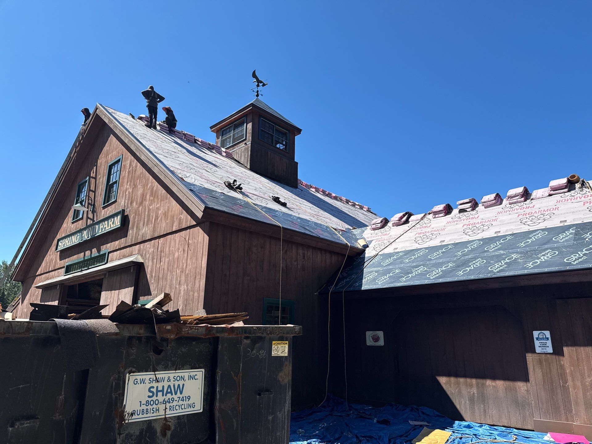 Garage & Barn Roof Replacement in Greenfield, NH | Owens Corning Shingles by Adam Vaillancourt Roofing LLC