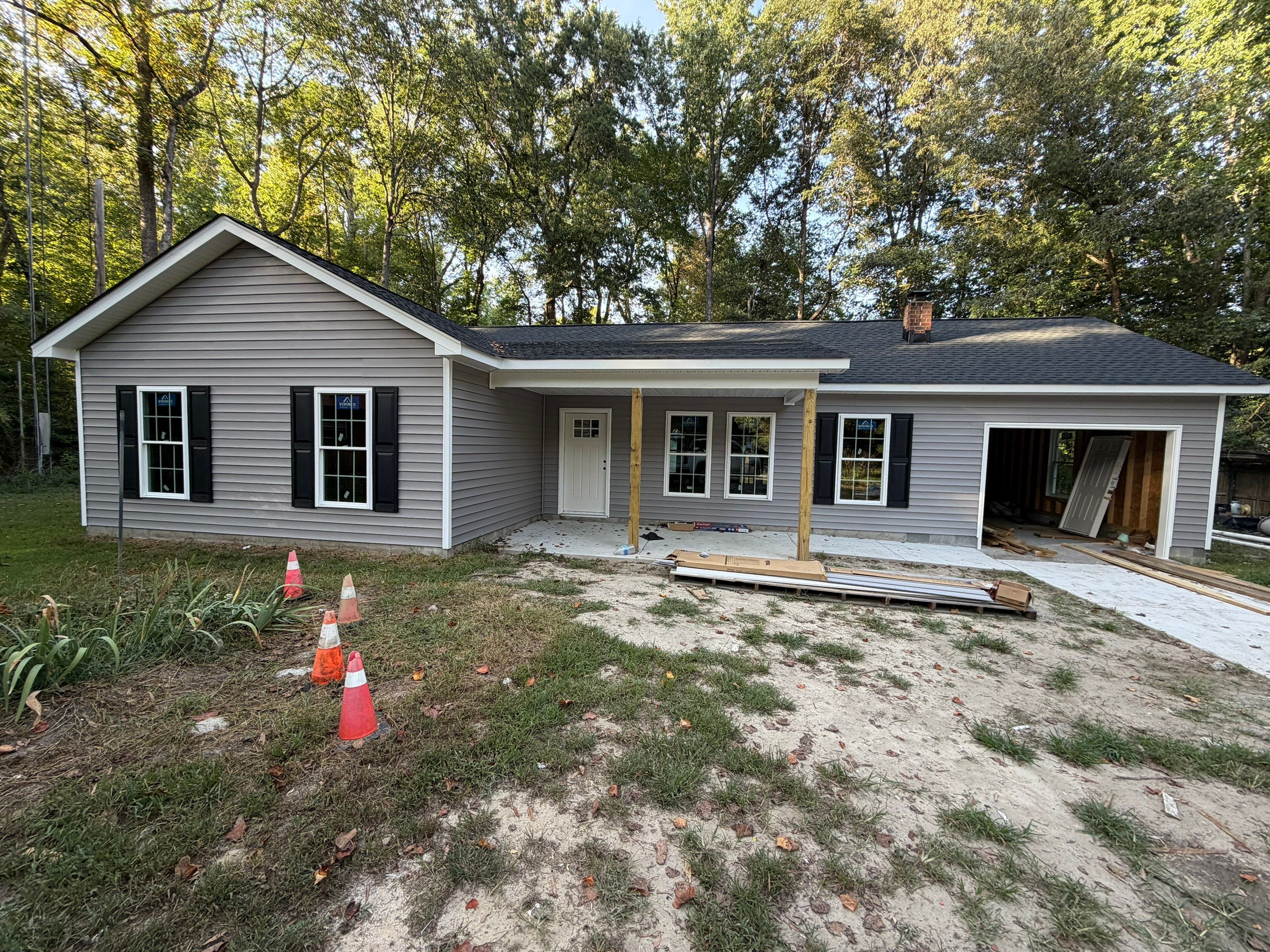 Single-Story New Construction Vinyl Siding Install in Gloucester by Cade Construction