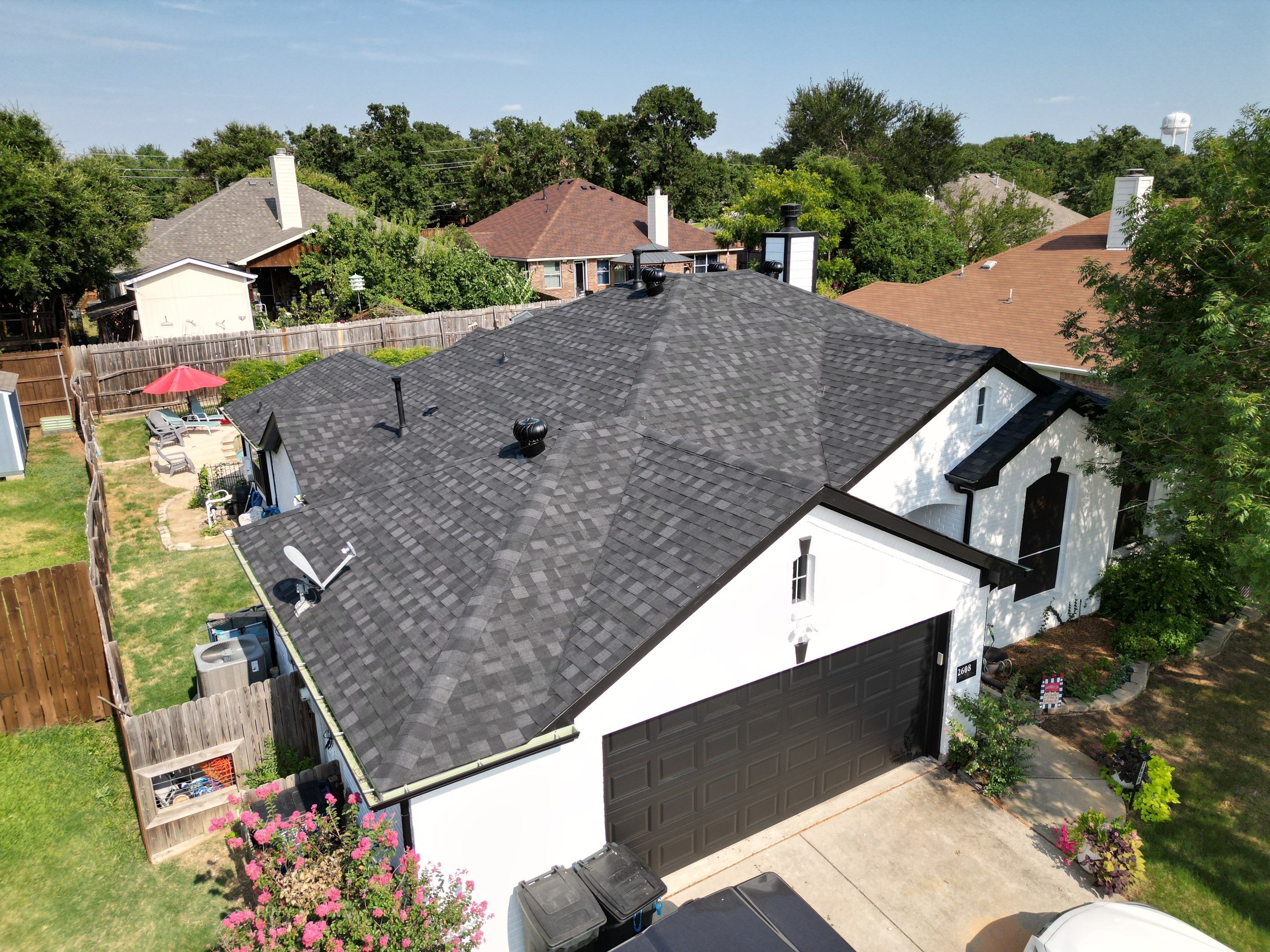 IKO Granite Black by First Out Roofing 