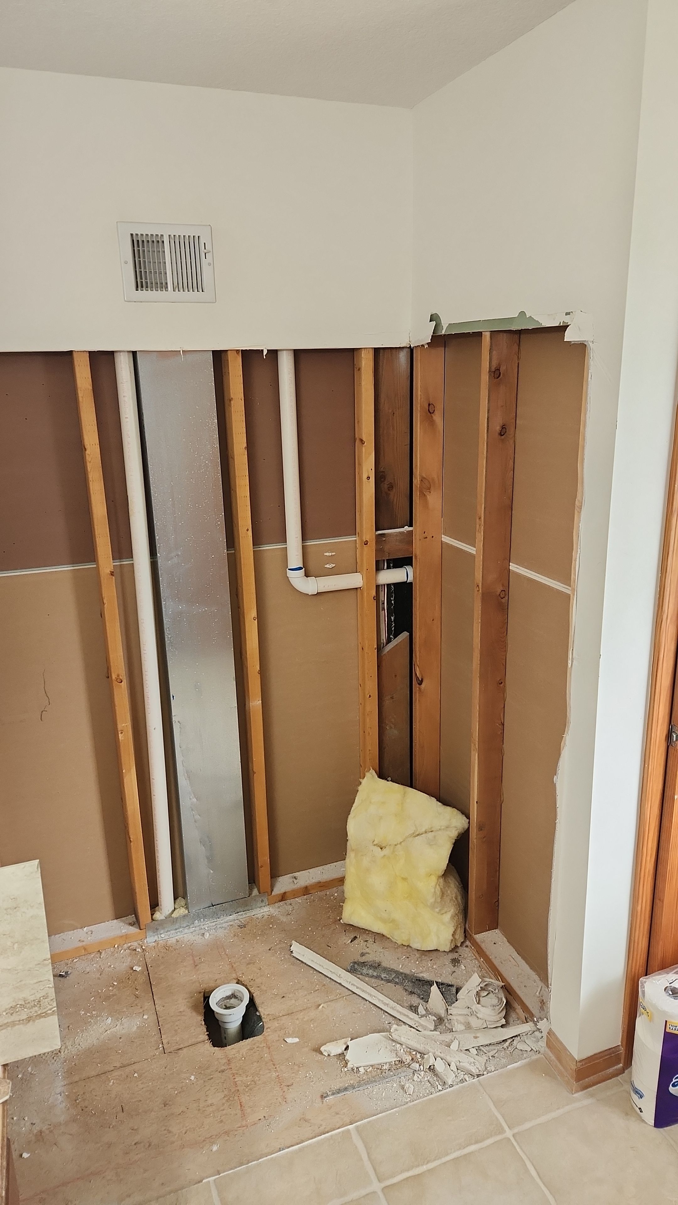 Customer did the demo, we put it back together! by The Shower Company