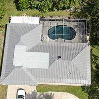 24ga 1.5" Mechanical Seam Slate Gray by Total Roofing System The Metal Roof Experts