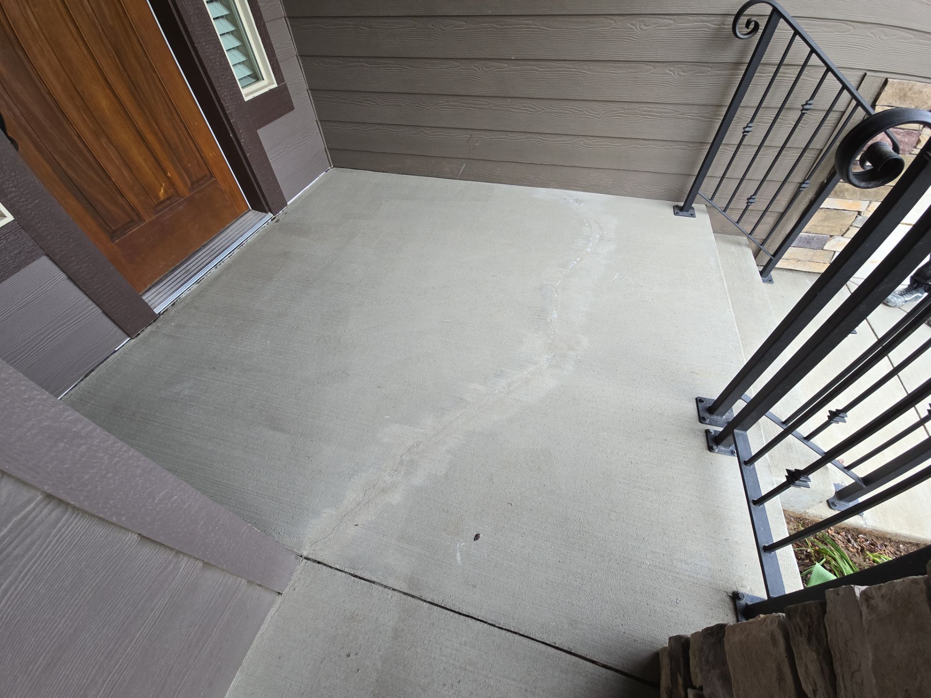 Patio Transformation using Sandstone by Croc Coatings, LLC