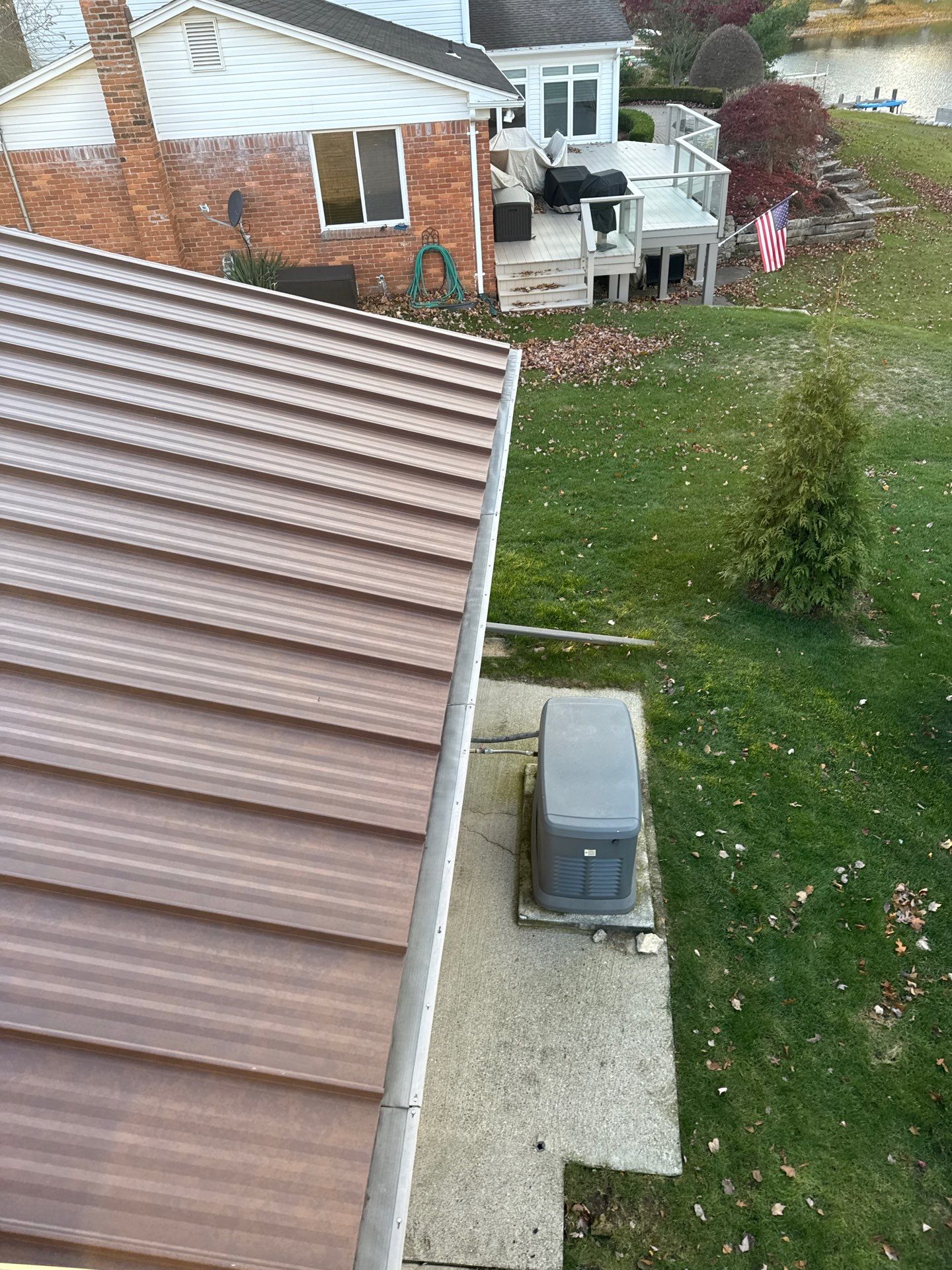 Roof Replacement using MS Standing Seam Roof Western Rust by 180 Contractors