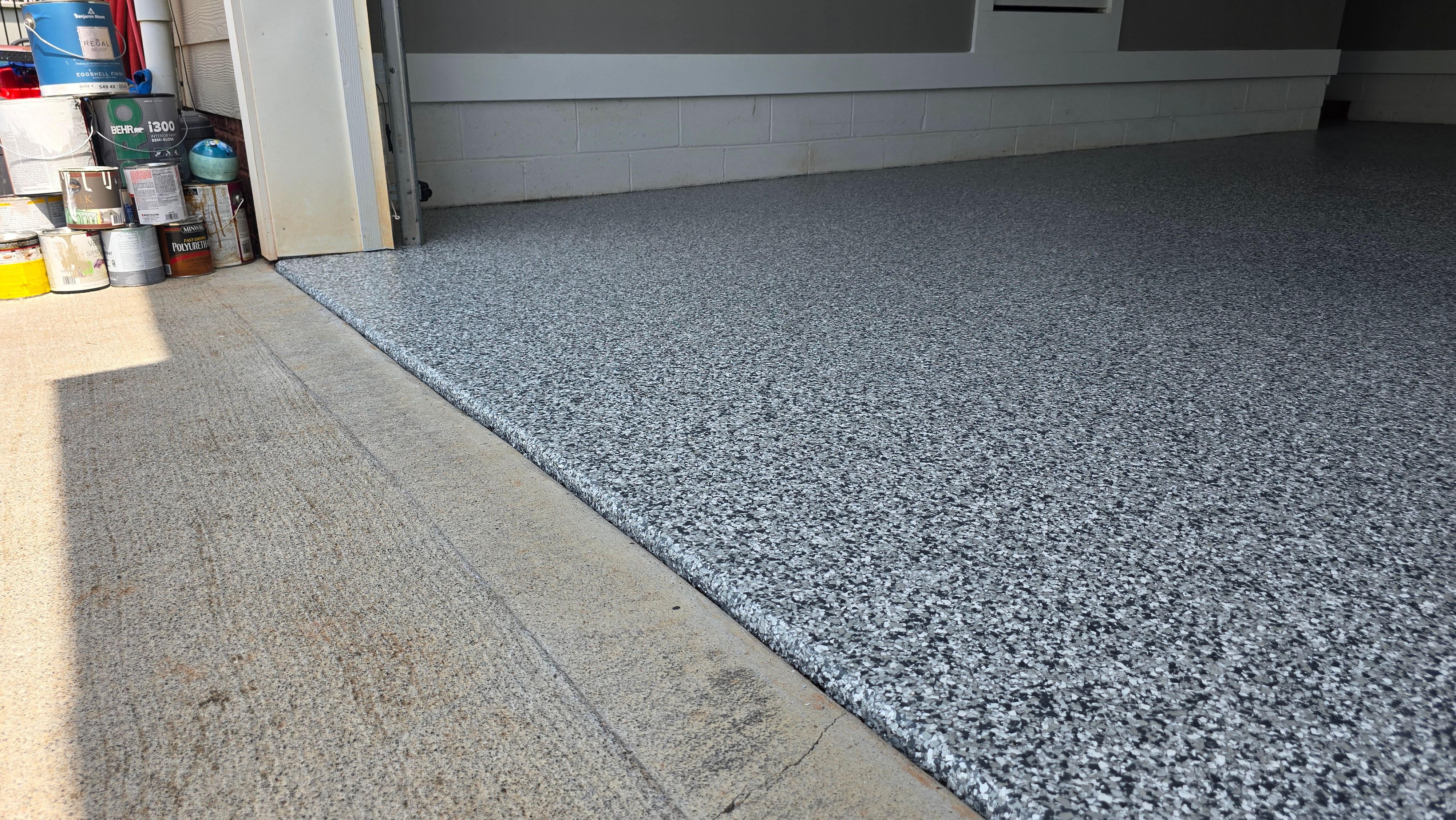 Garage Using Gravel by Elite Floor Solutions