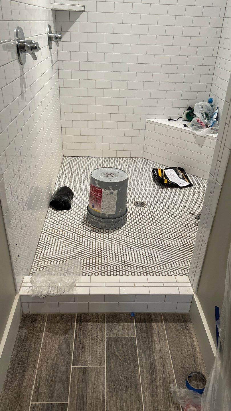 Double Shower Reno  by Footprints Floors of Nashville