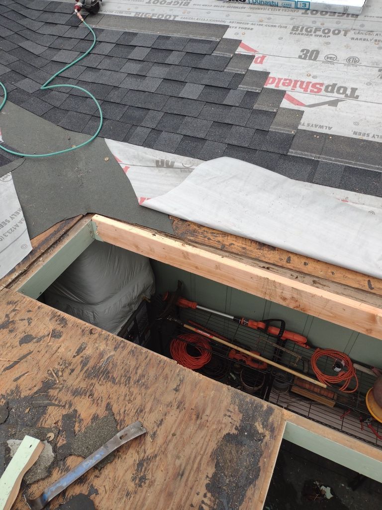 Residential Roofing Installation using IKO Dynasty (Color: Granite Black) by Orezona Building & Roofing Company, Inc.