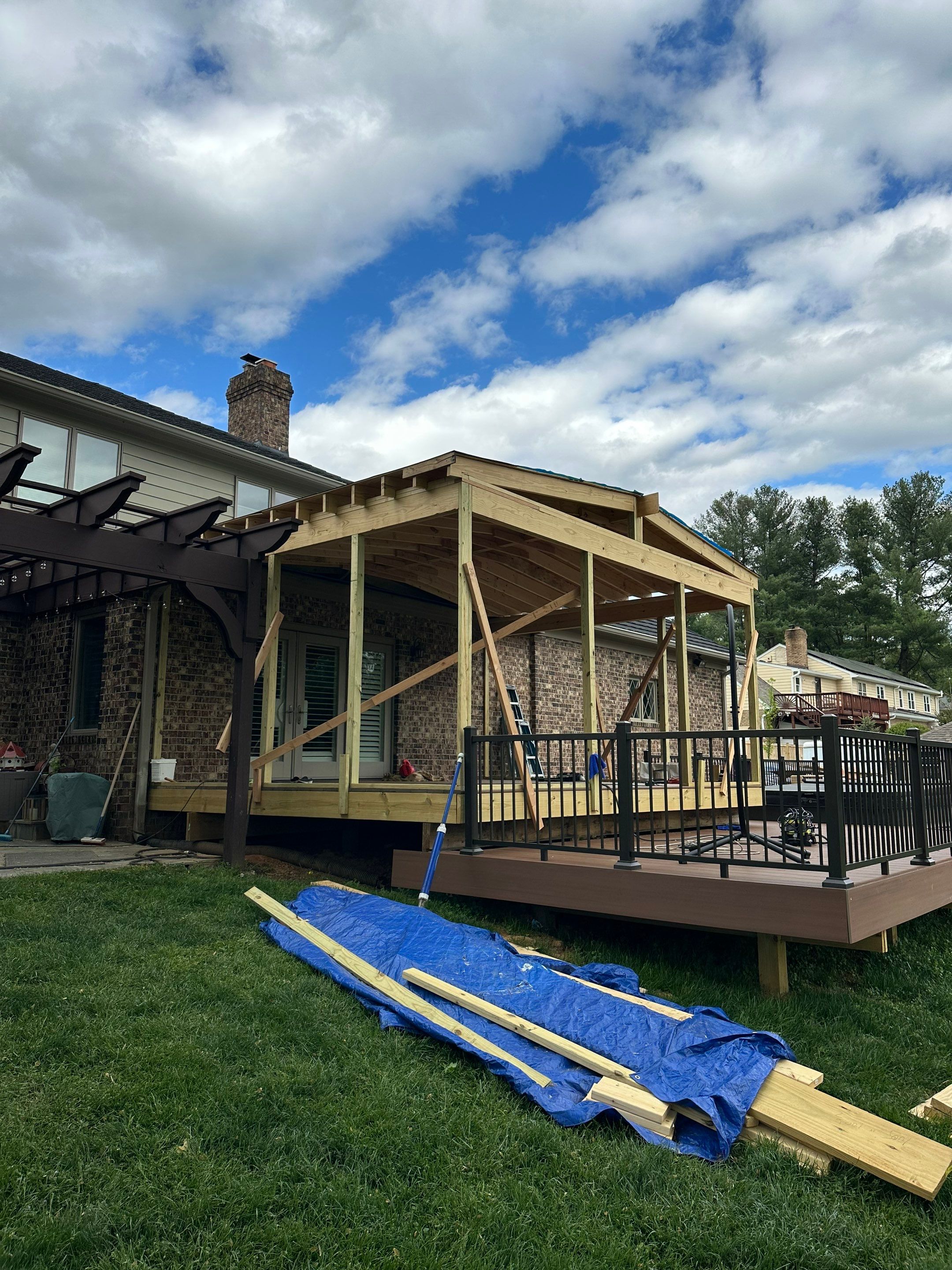Deck/Screen porch Transformation using Timbertech by The Smet Companies, LLC