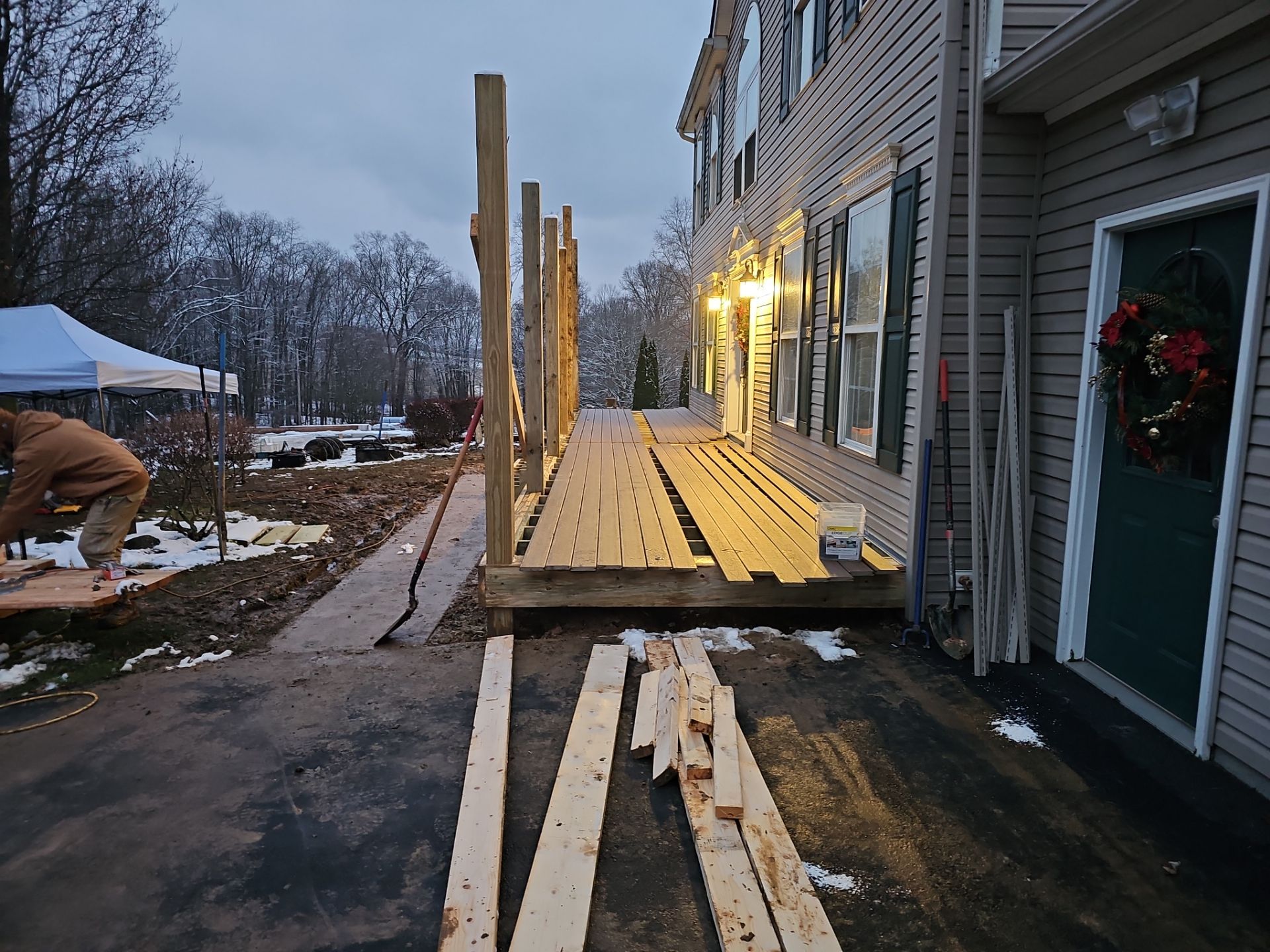 Porch by Cousins Roofing Siding & Decks