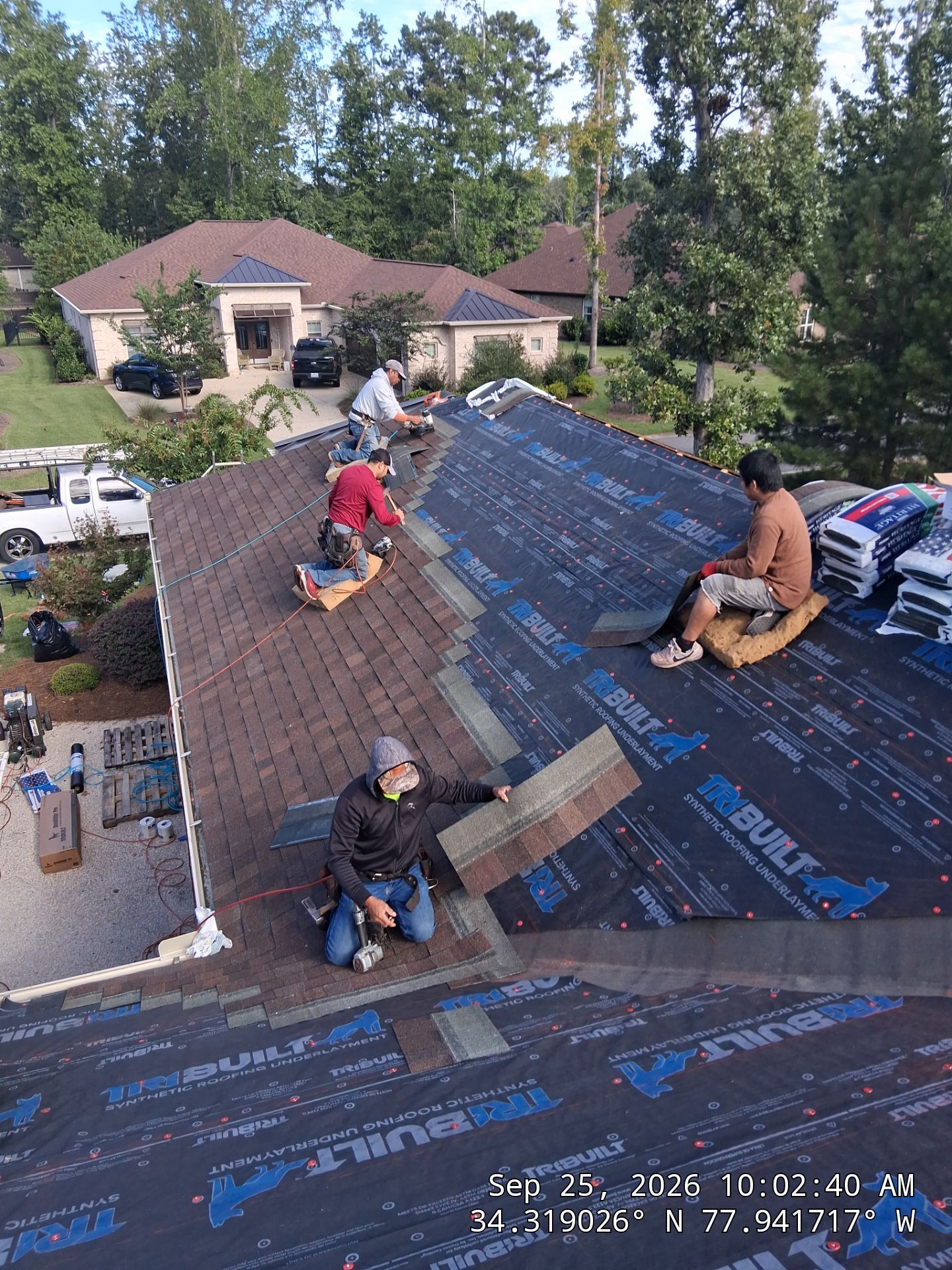 Castle Hayne Roof Replacement with Tamko Heritage Rustic Redwood Shingles by RGR Construction and Roofing, LLC