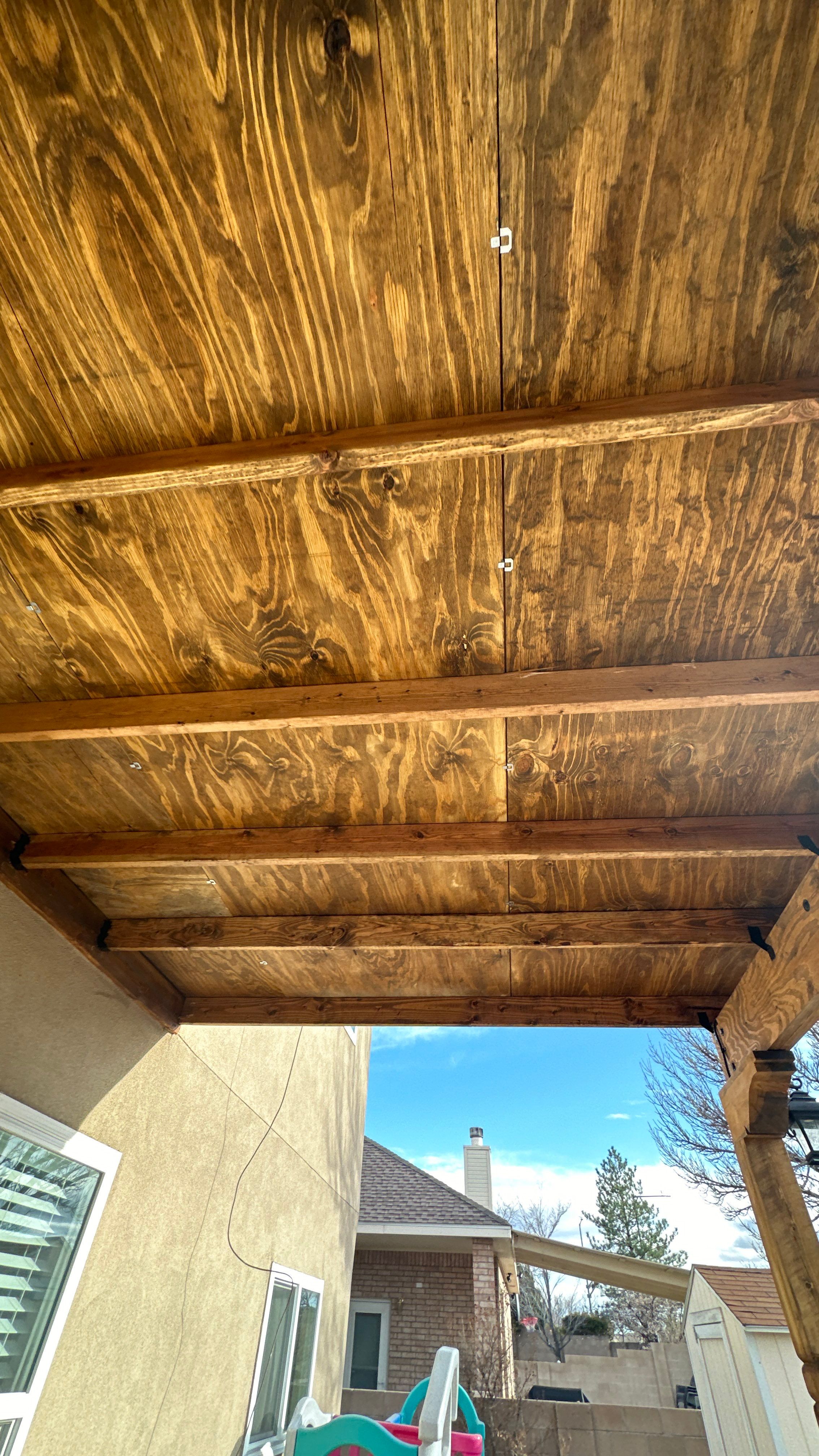 Patio Cover using Carved Douglas Fur by Rio Grande Building & Storage