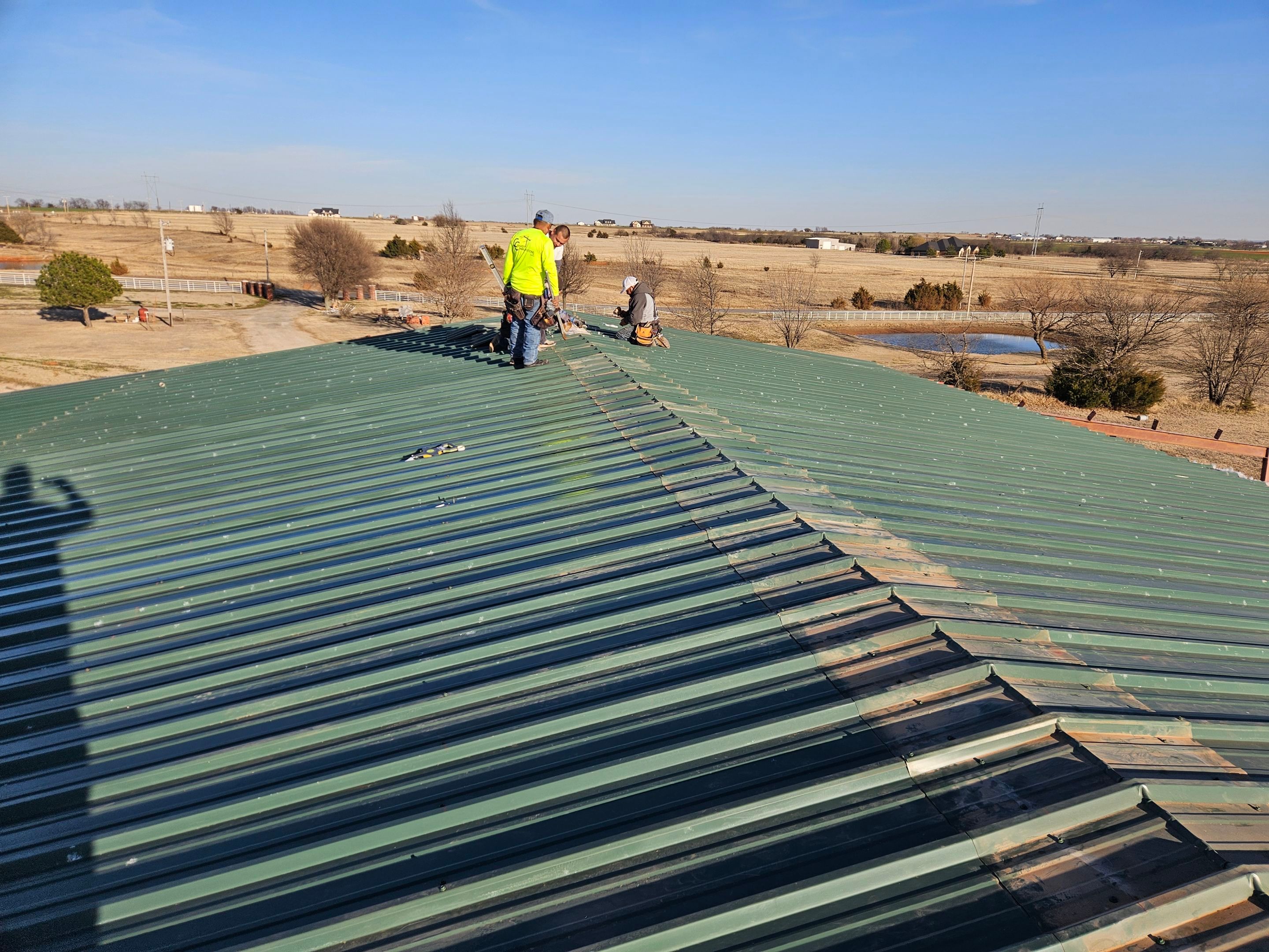 Metal Roof & Building Project in El Reno by Z Construction & Roofing, LLC