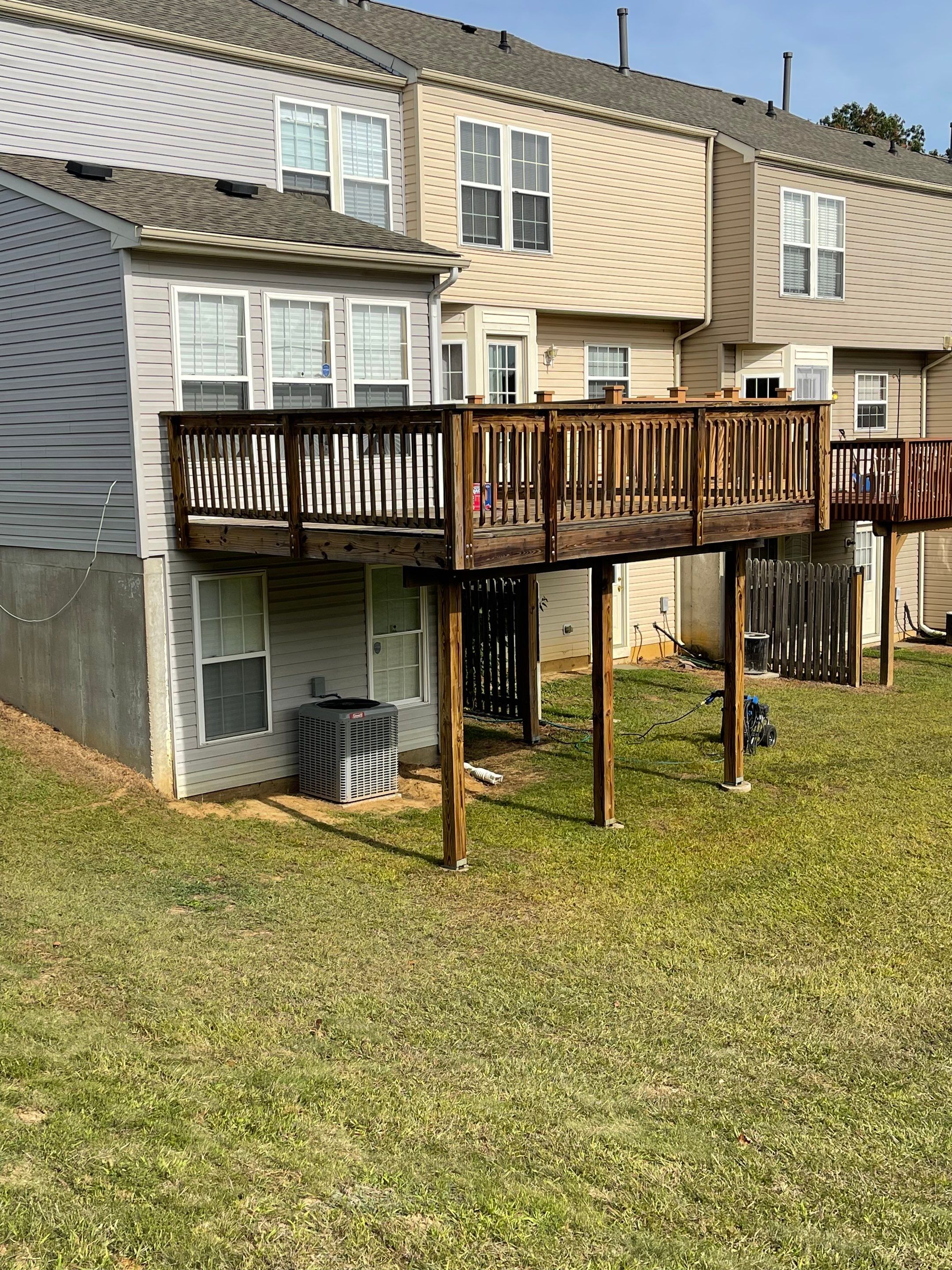 Deck Refinishing using Powerwasher by A1 NERDY HOMES LLC