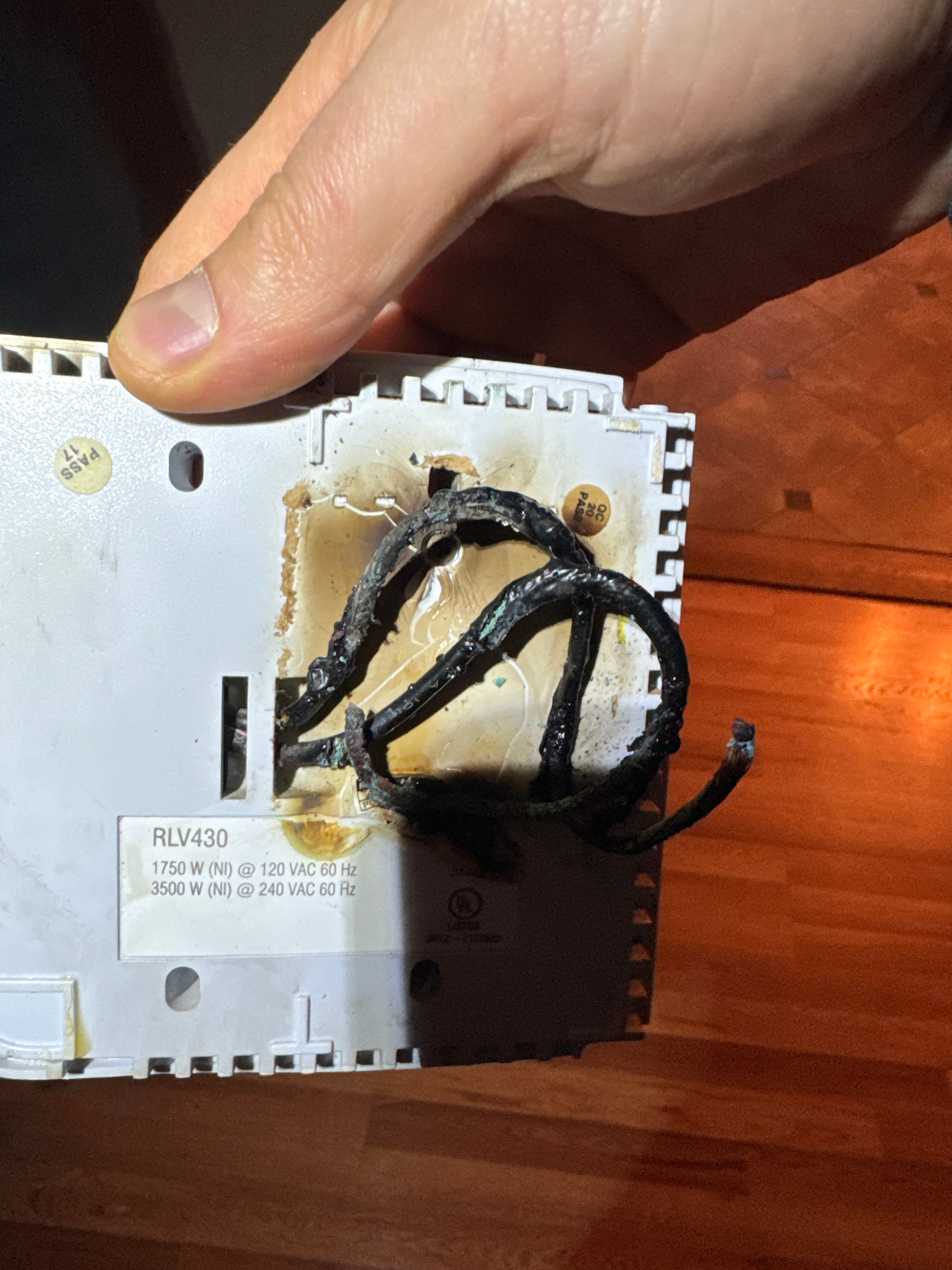 Rescuing a Burnt Thermostat and Unsafe Electrical System by Renew Electric