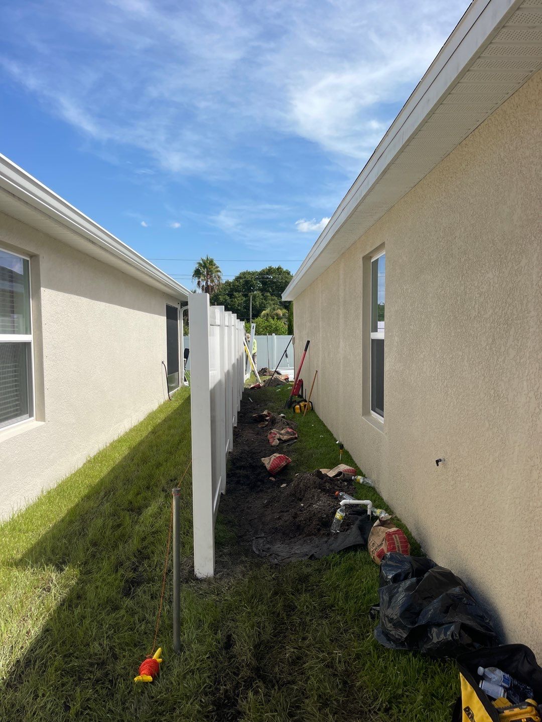 Vinyl Fence Installation using 6ft White Vinyl Picket Fence by Asap fence and gates, LLC