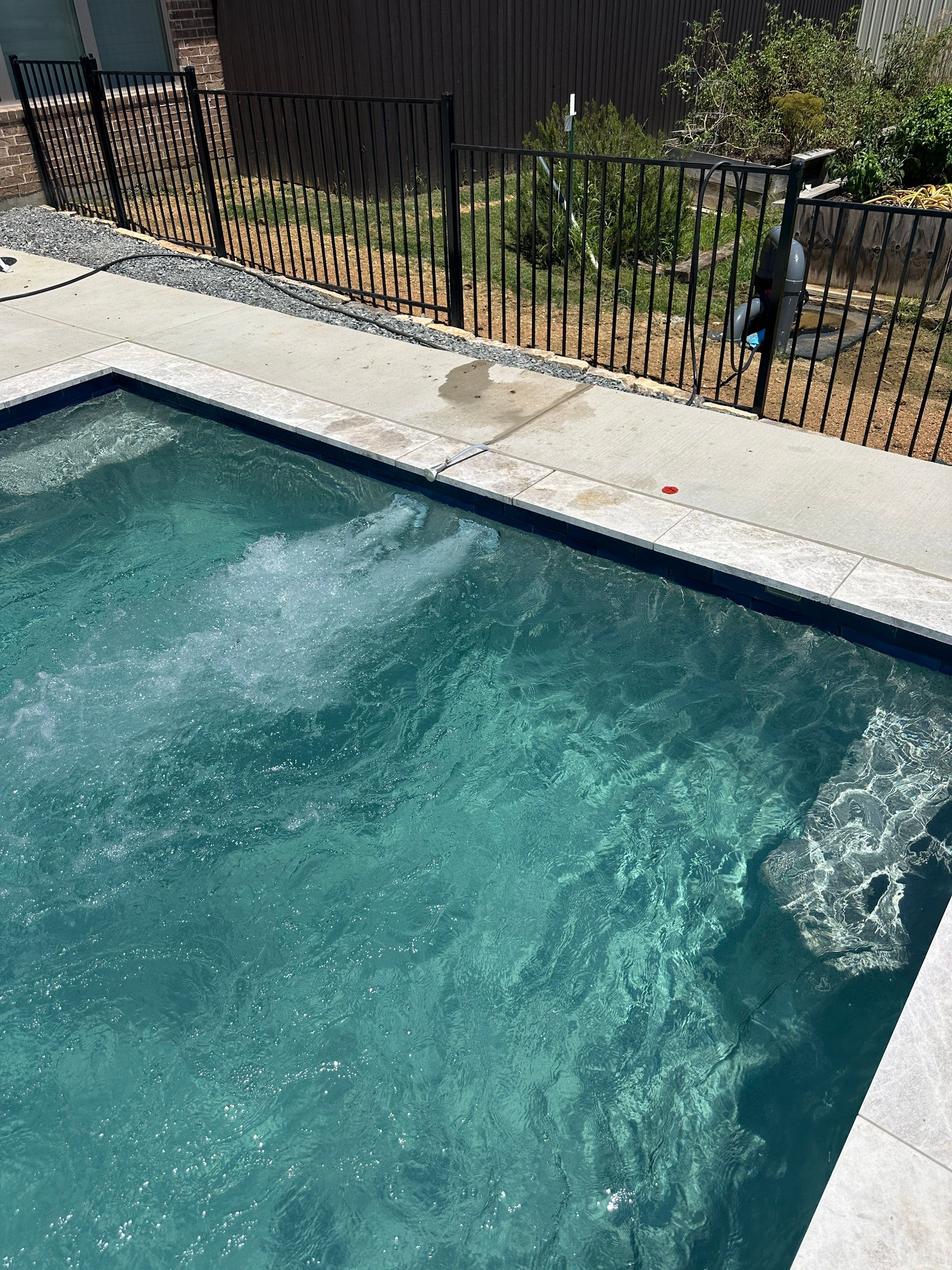 Geometric Pool with Golf Course Views by Pinnacle Pools and Spas - DFW