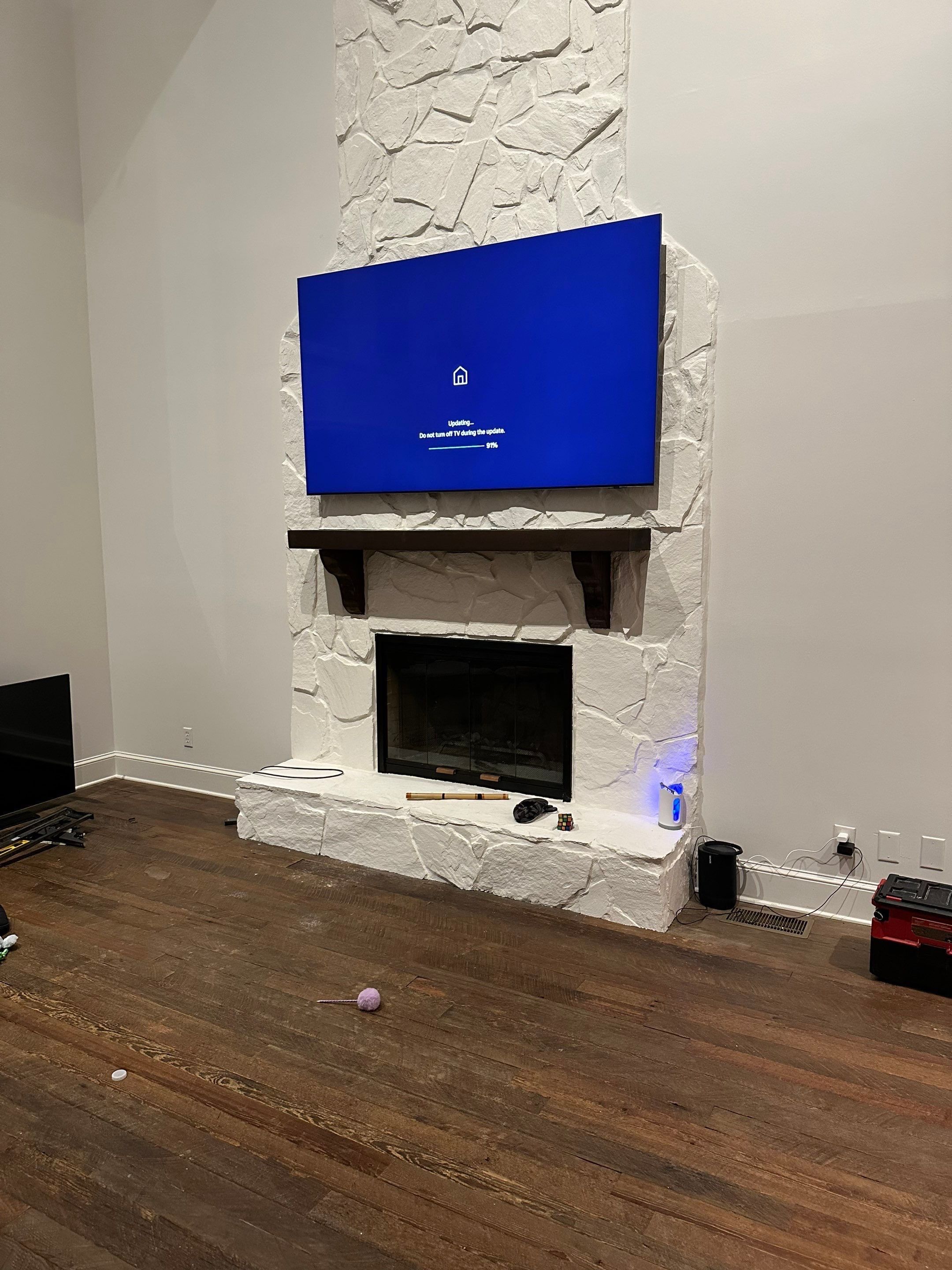 Fireplace TV Mounting Projects by Hangman Mounting & Installation 