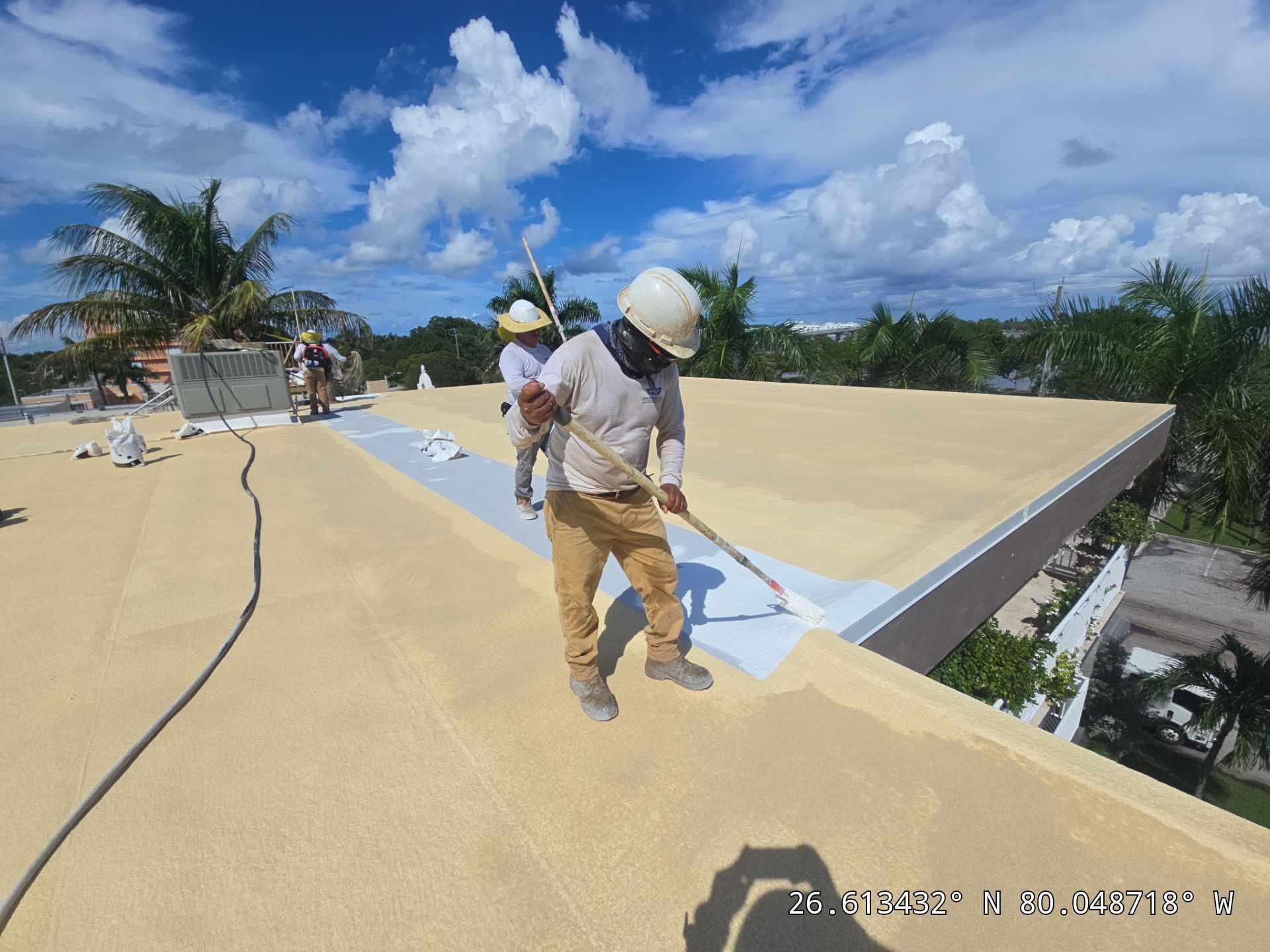 Commercial Roof Restoration for Lake Worth Beach Flat Roof Project by Roof King LLC