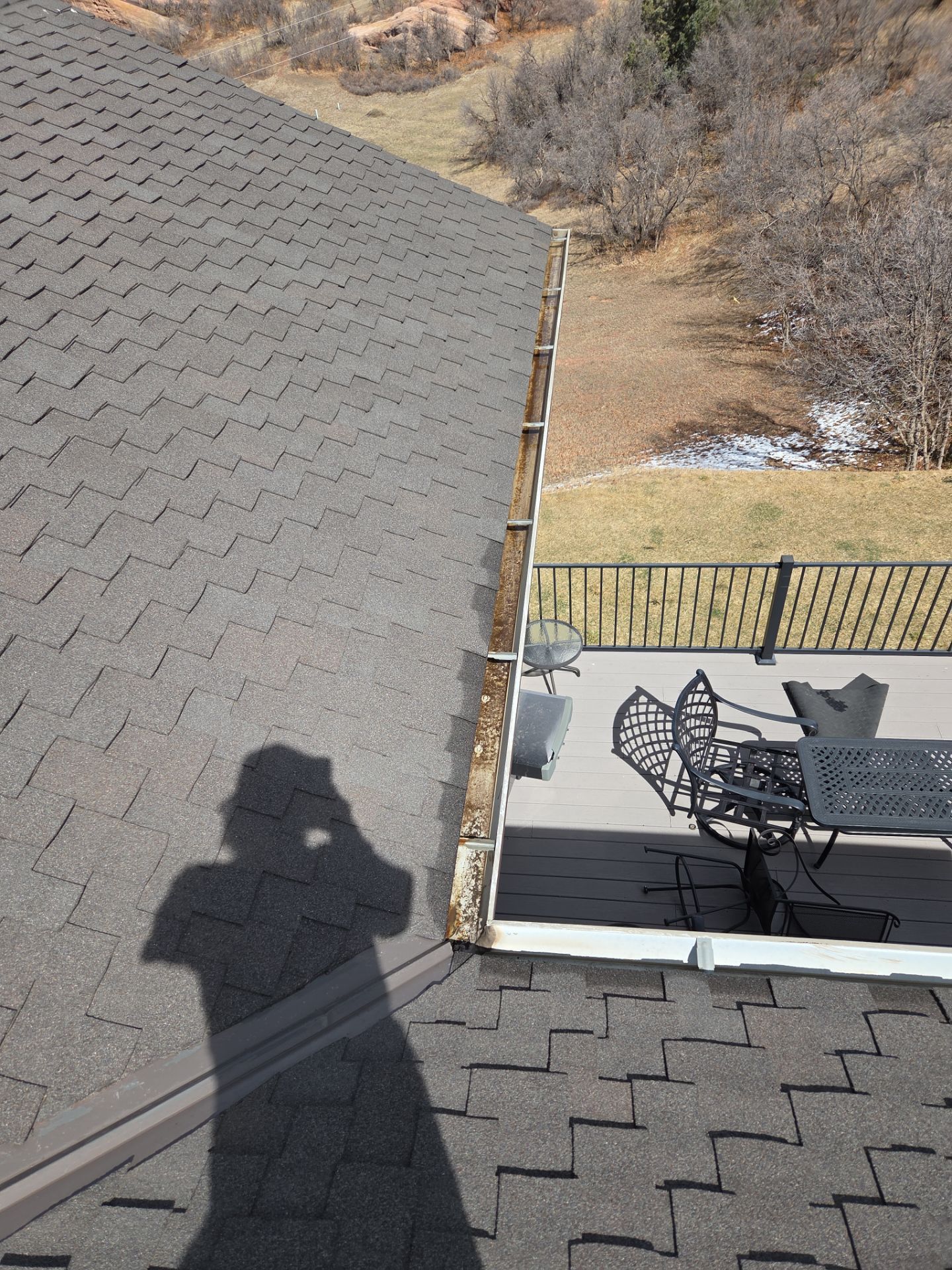 Clean gutters by RTP Roofing Company