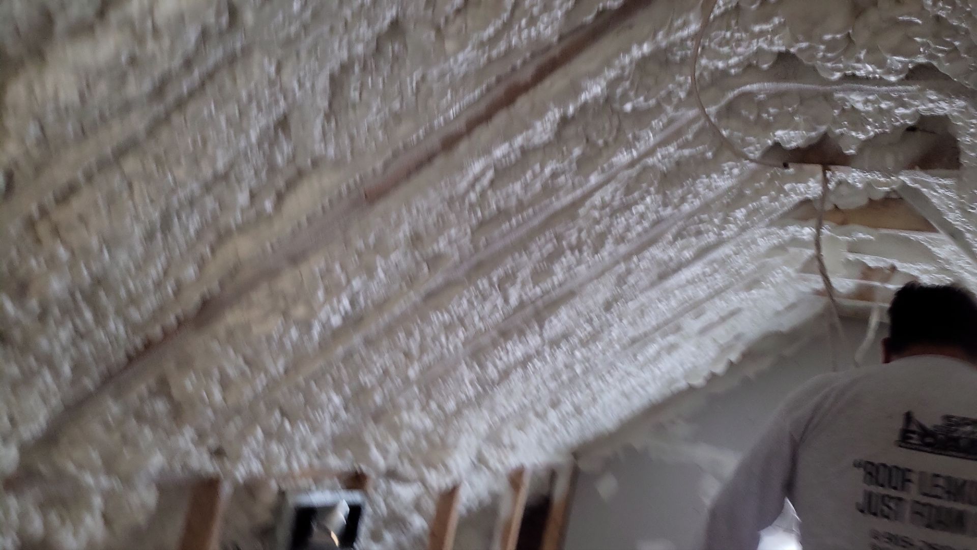 Interior spray foam application by SPF Services 