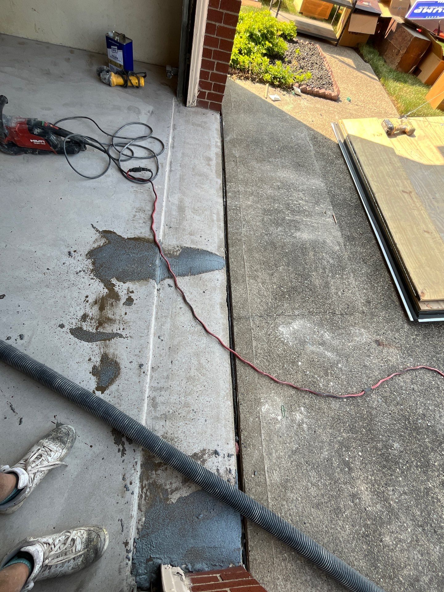 Porch + Garage Project in South Park Township by Floors in a Day, Inc