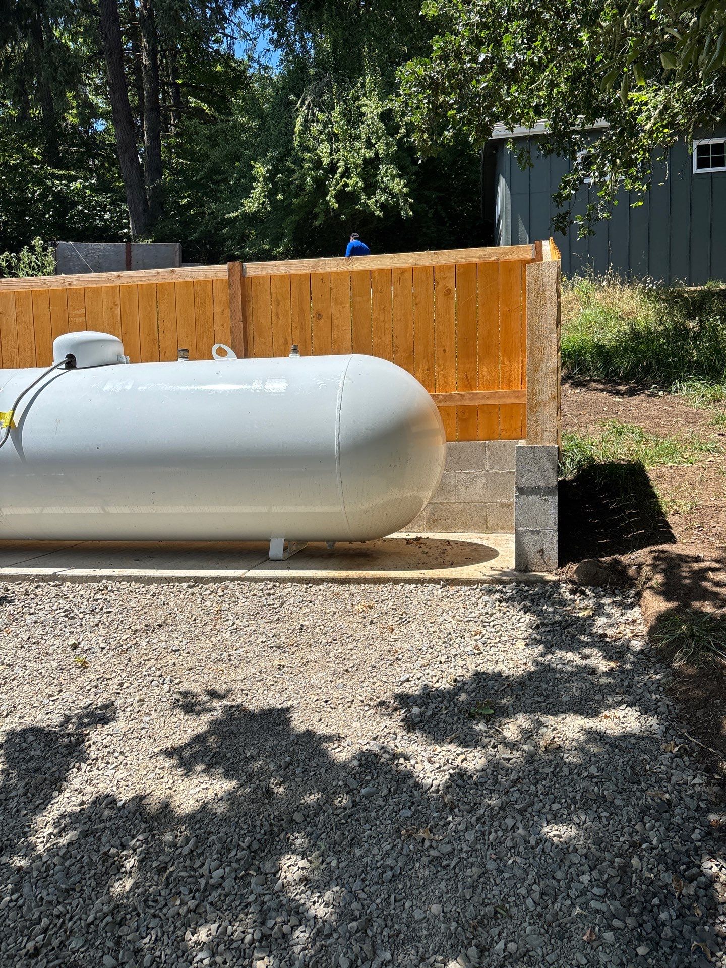 Concrete Pad & CMU Fencing by MV General Construction, LLC
