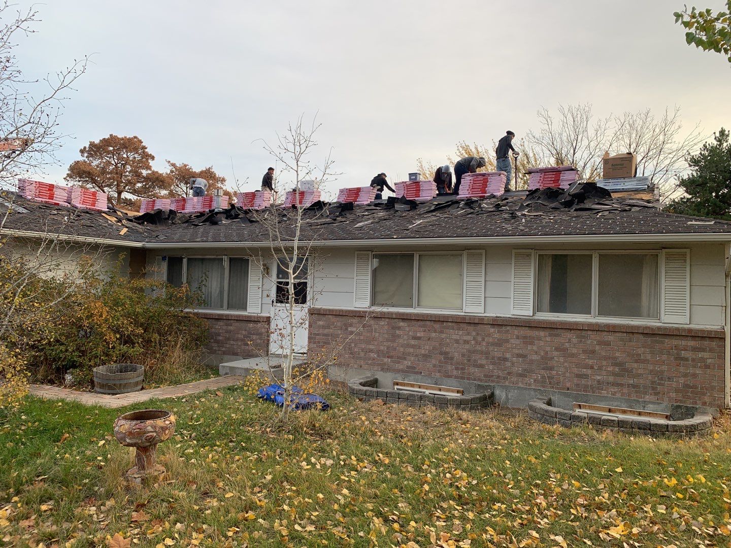 Boise single level low pitched roofing installation using Owens Corning in Teak by ID Roofing LLC