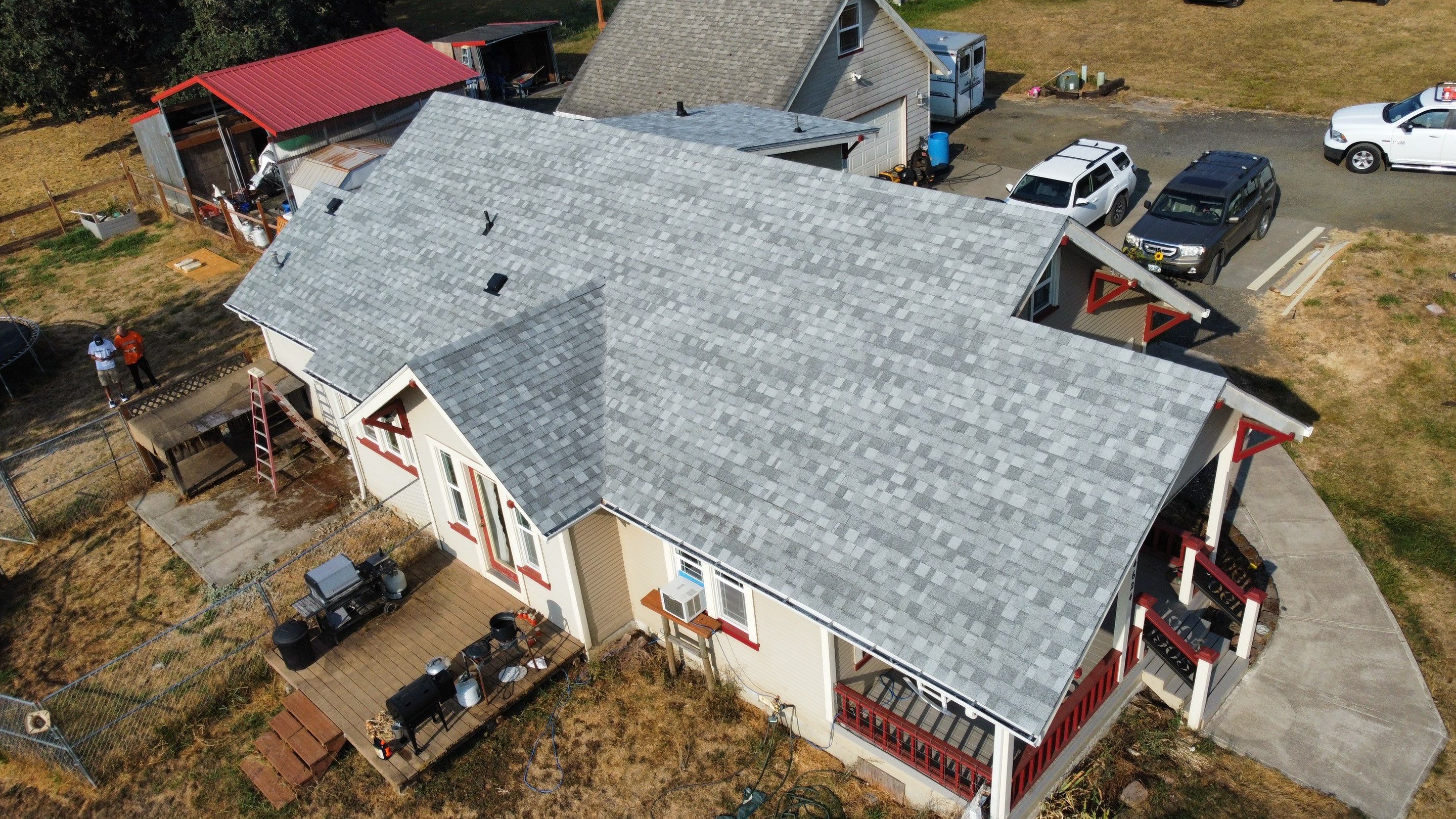 Residential Roofing Installation using IKO Dynasty (Color: Frostone Grey) by Orezona Building & Roofing Company, Inc.