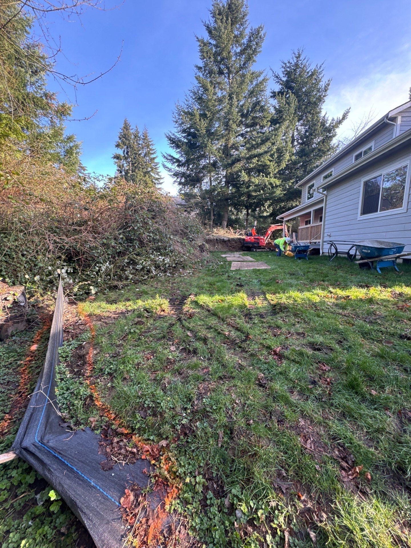 Retaining Wall and Backyard Renovation | Everett  by Jireh Asphalt & Concrete Inc 
