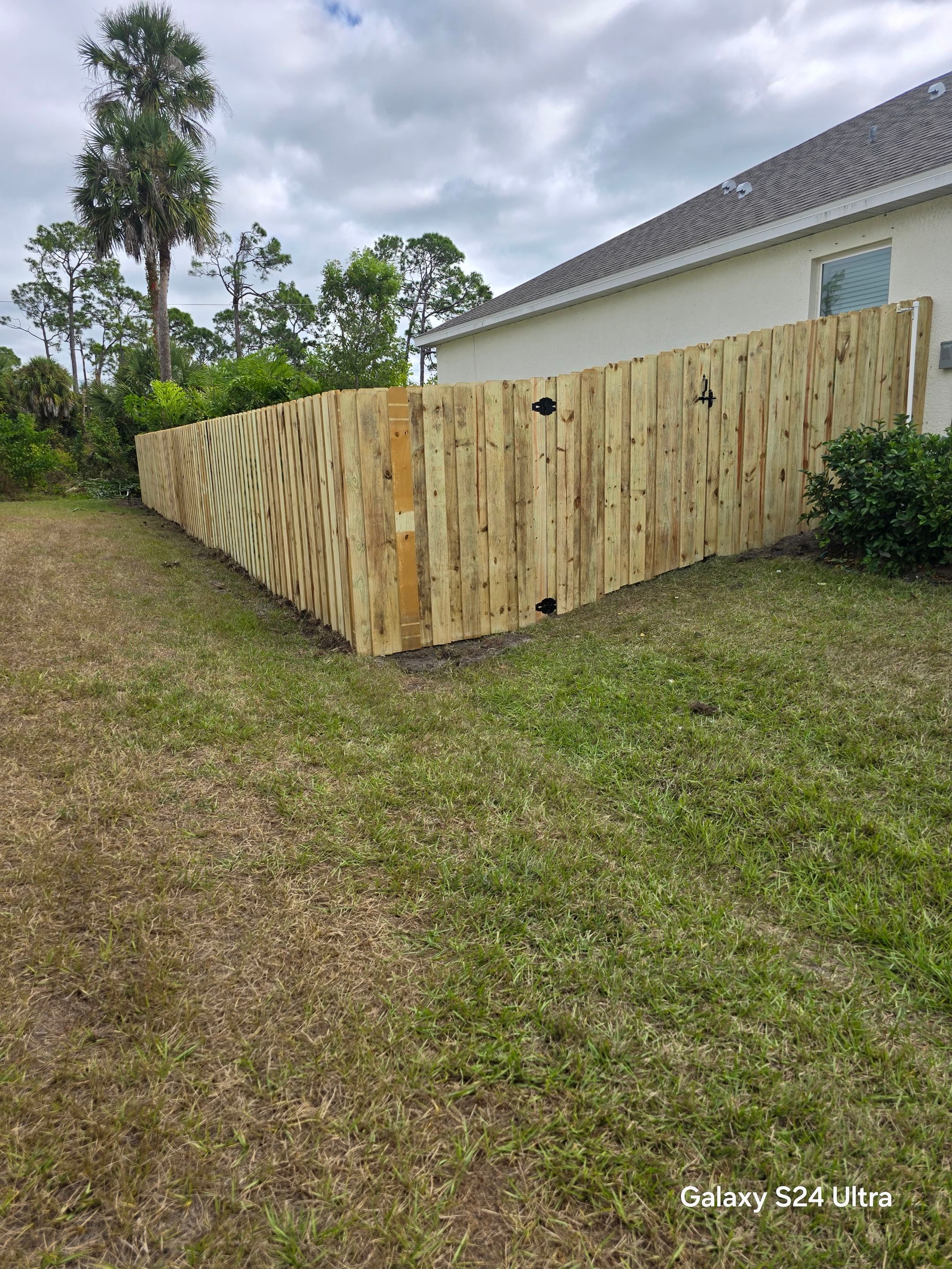 Wood Fence Install in North Port by True Fence LLC