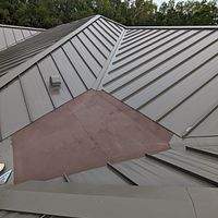 24ga 1.5" Mechanical Seam Medium Bronze by Total Roofing System The Metal Roof Experts