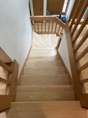 Hardwood flooring sanding using 2 1/4" Red oak flooring