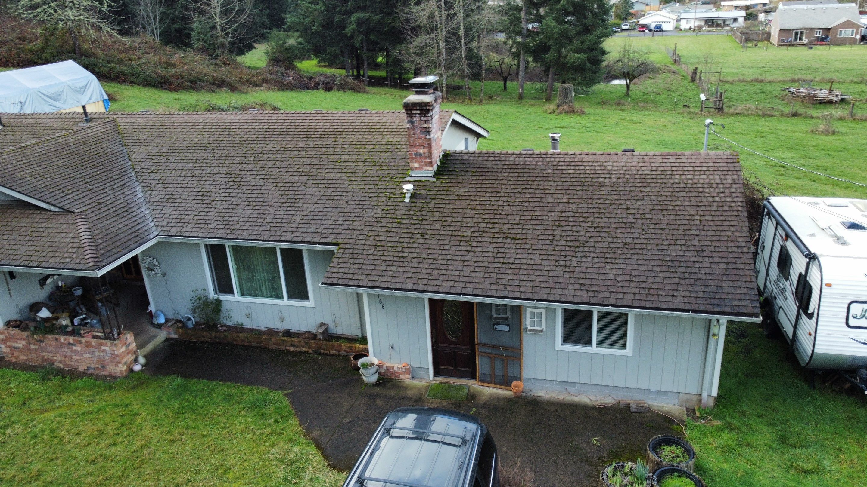 Residential Roofing Installation using IKO Dynasty (Color: Frostone Grey) by Orezona Building & Roofing Company, Inc.