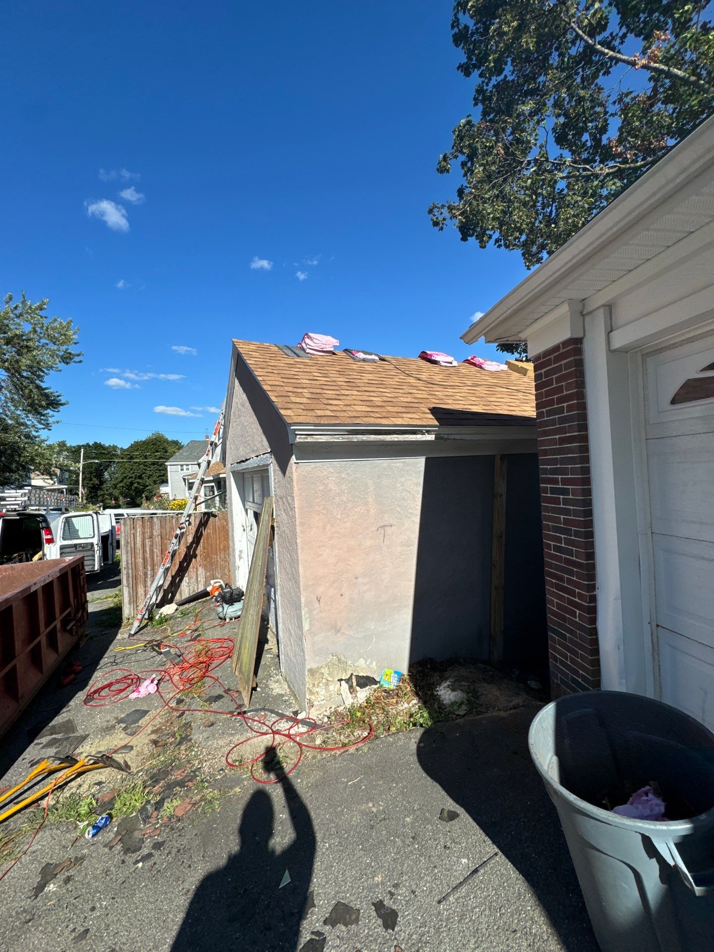 Garage Roof Replacement & Trim Repair by Mighty Dog Roofing of Greater Middlesex County