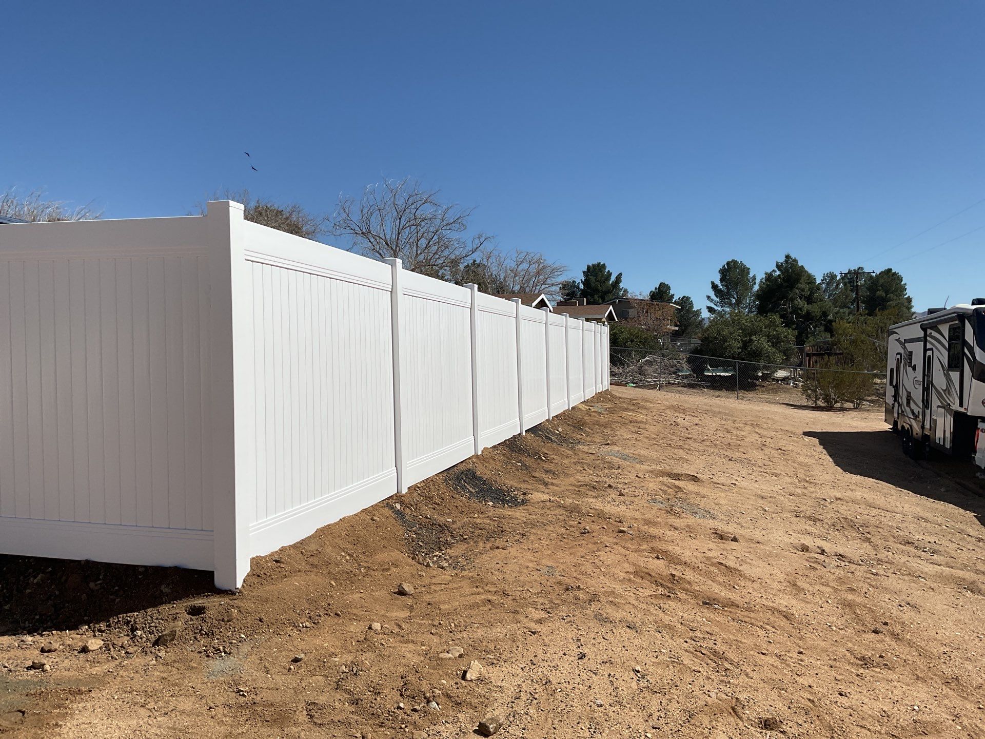 Fence Installation using Vinyl by Fence Guys Inc.