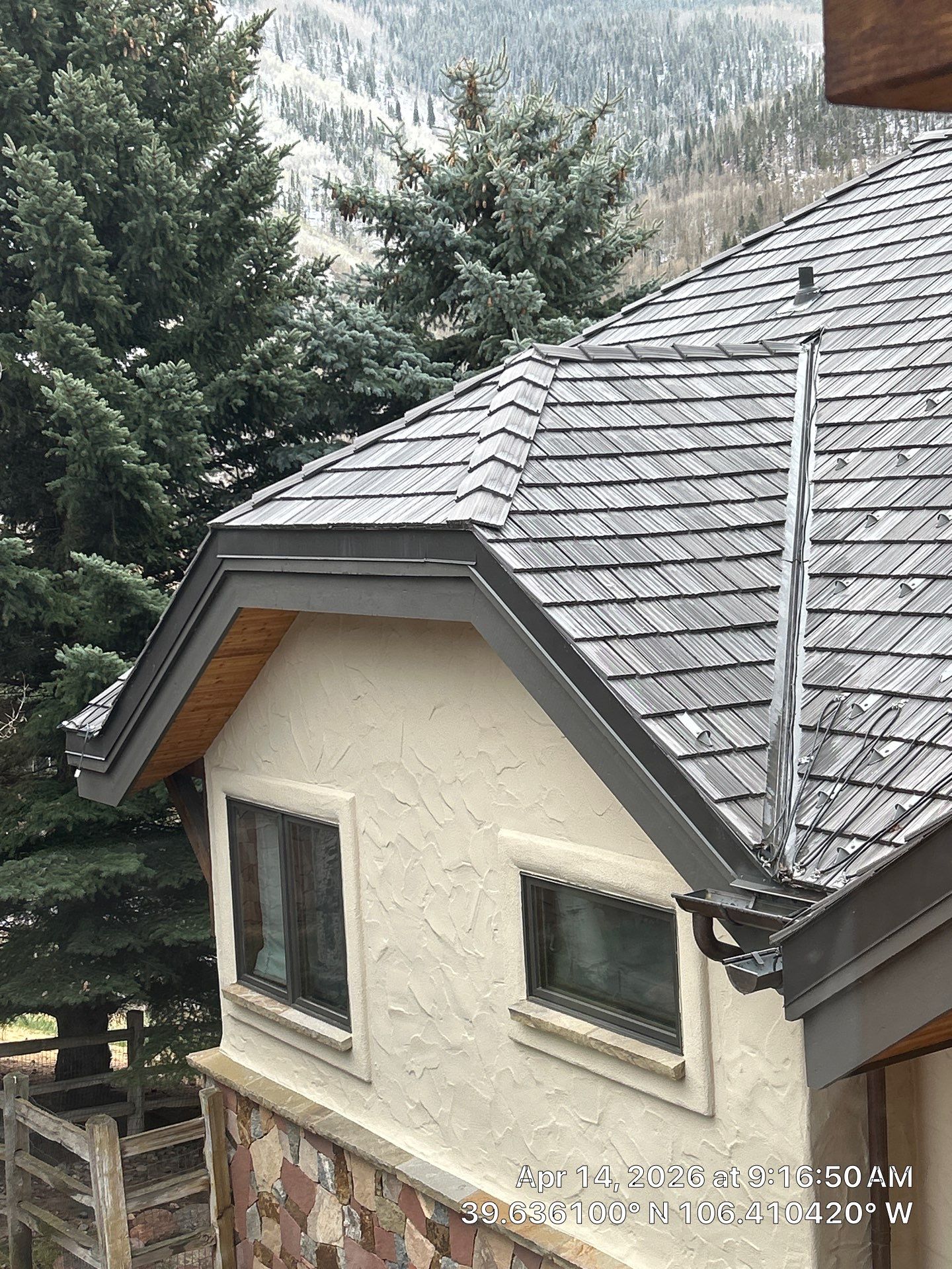 Residential Roofing Installation and Snow Mitigation System in Vail by CompanyCam Sales Demo