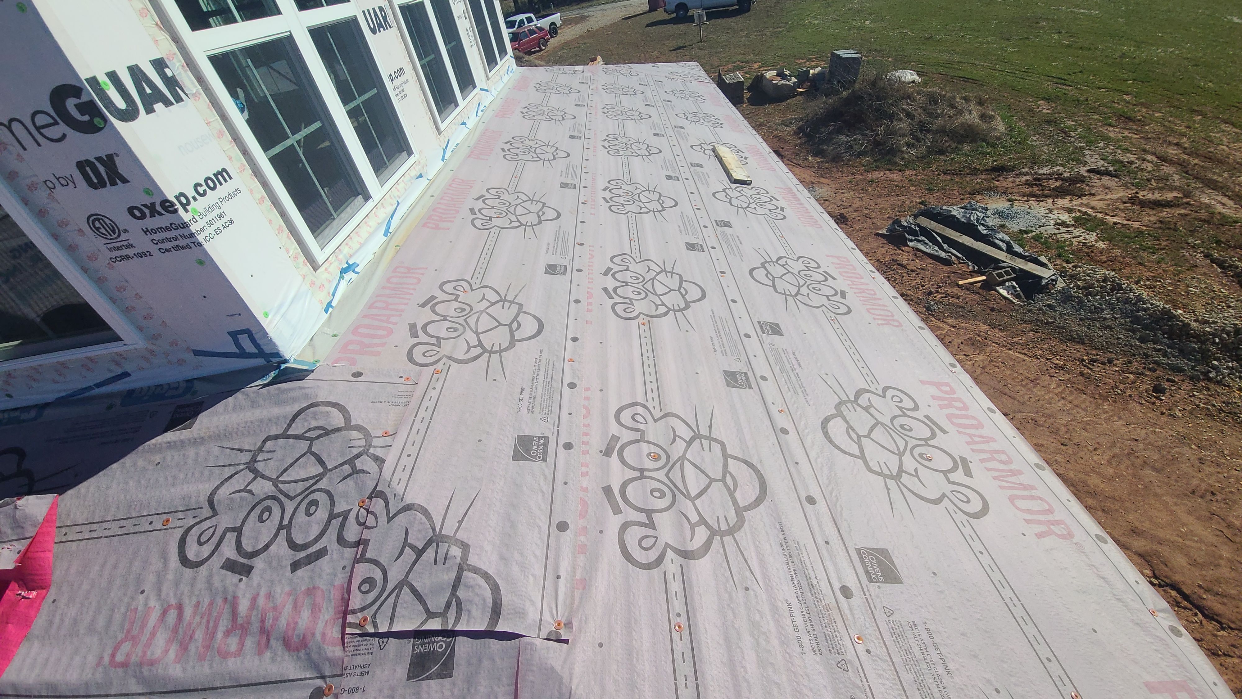 Jason's metal porch roof by BROCK BUILDERS 