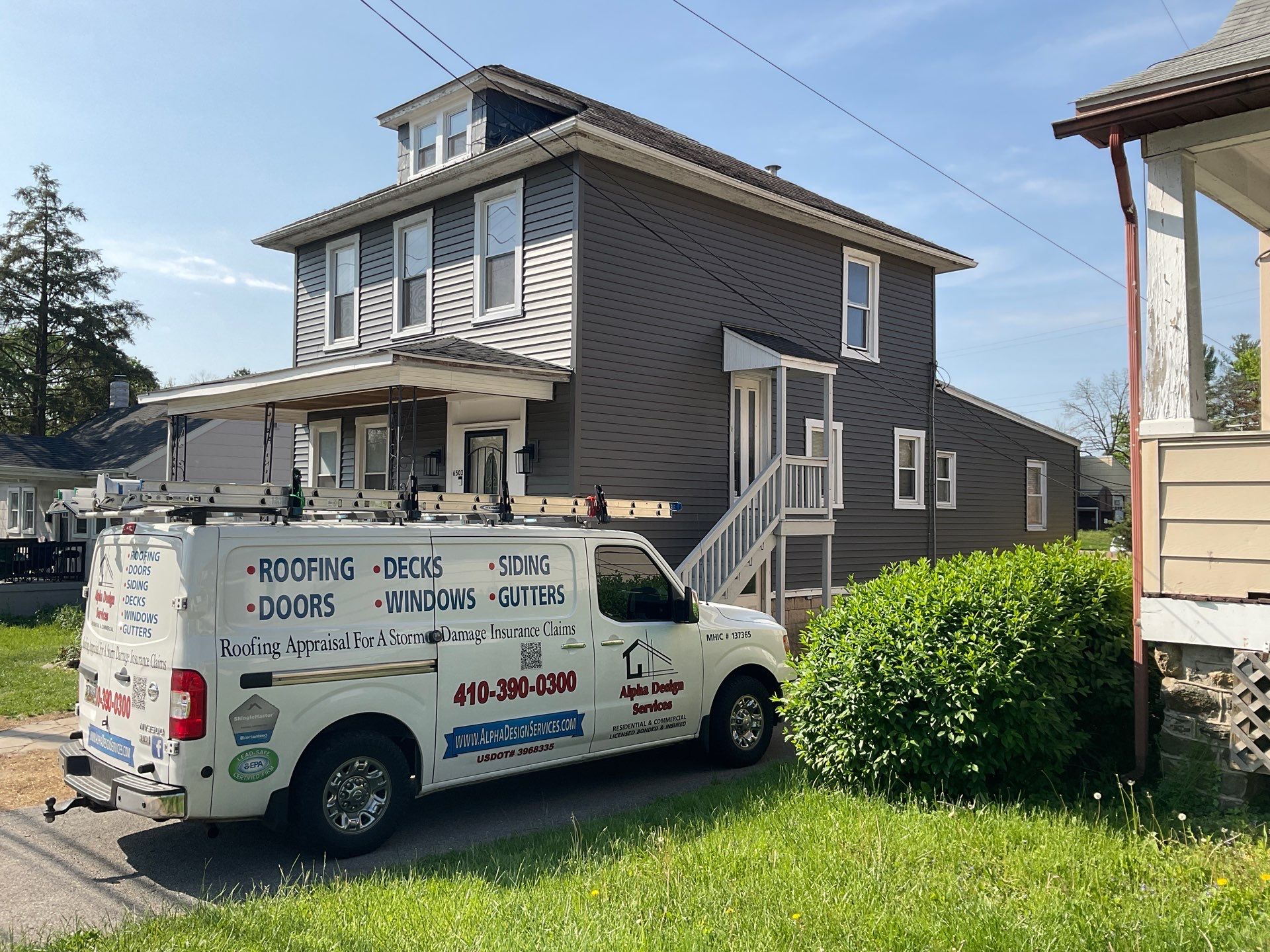 New siding & New Gutters by Alpha Design Services