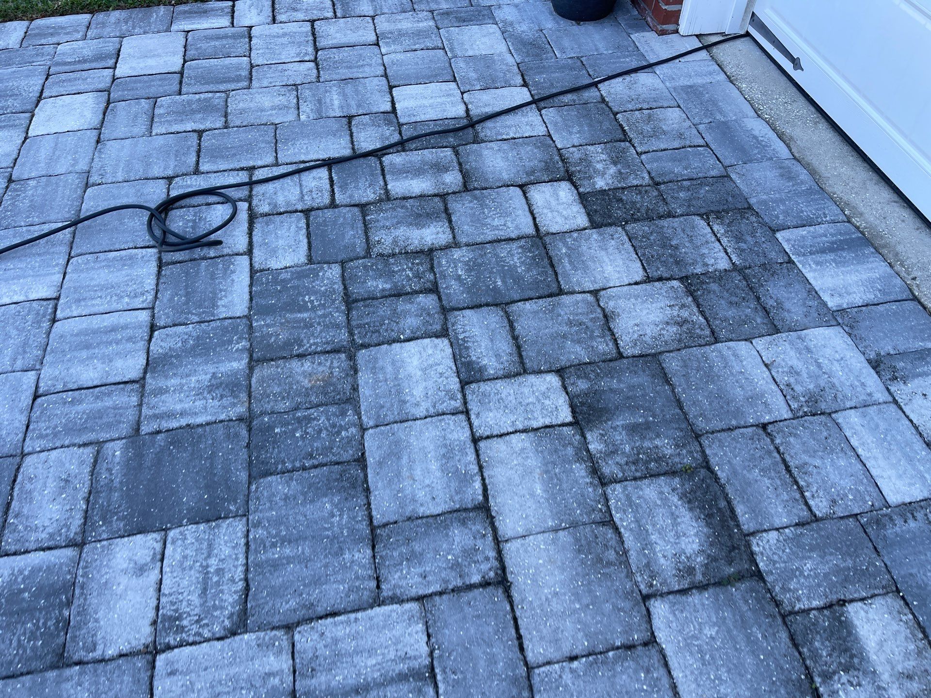 Paver Driveway using Concrete Sealant and PolySand by DuraSeal