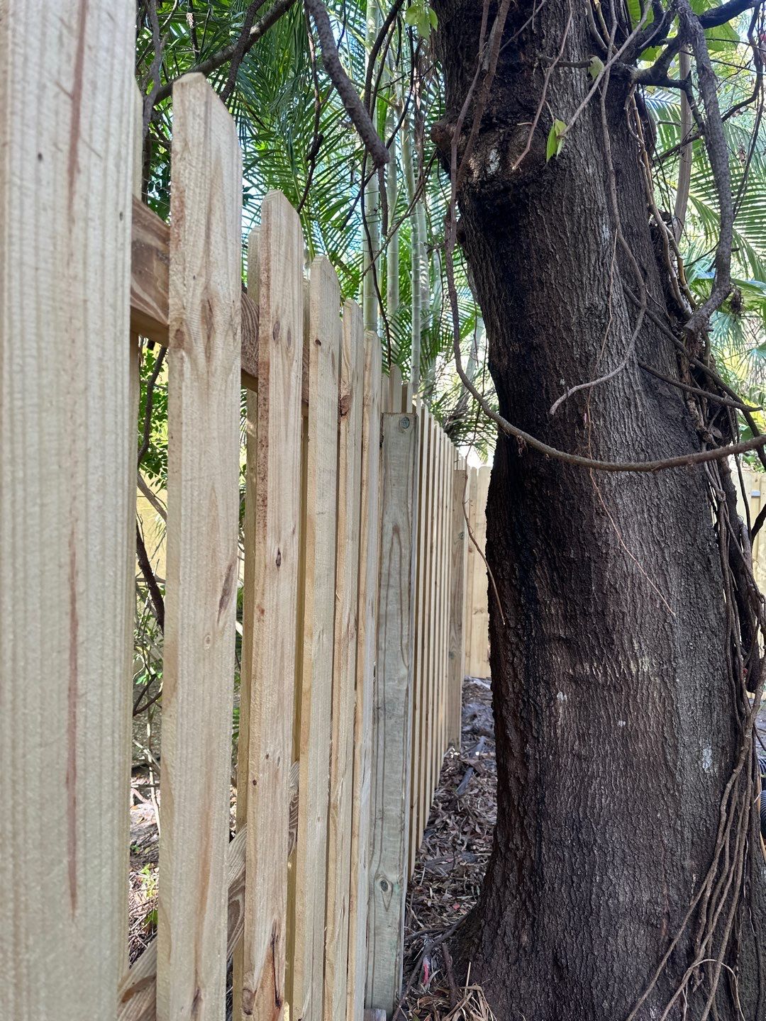 Wood Fence Installation using Wood Vertical Shadow Box by Asap fence and gates, LLC