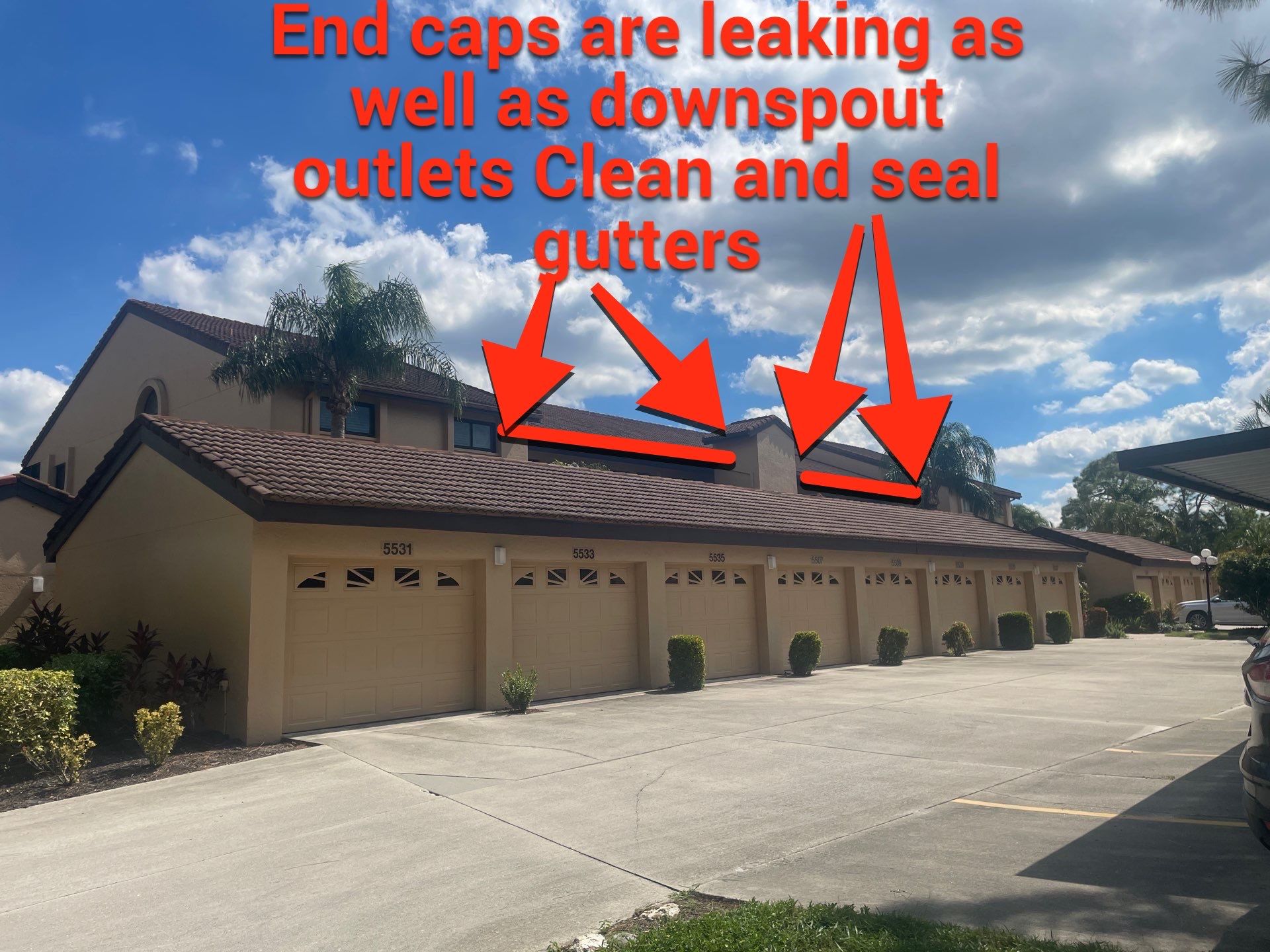 Gutter Cleaning using seal gutters in Sarasota FL by Gutter Professors