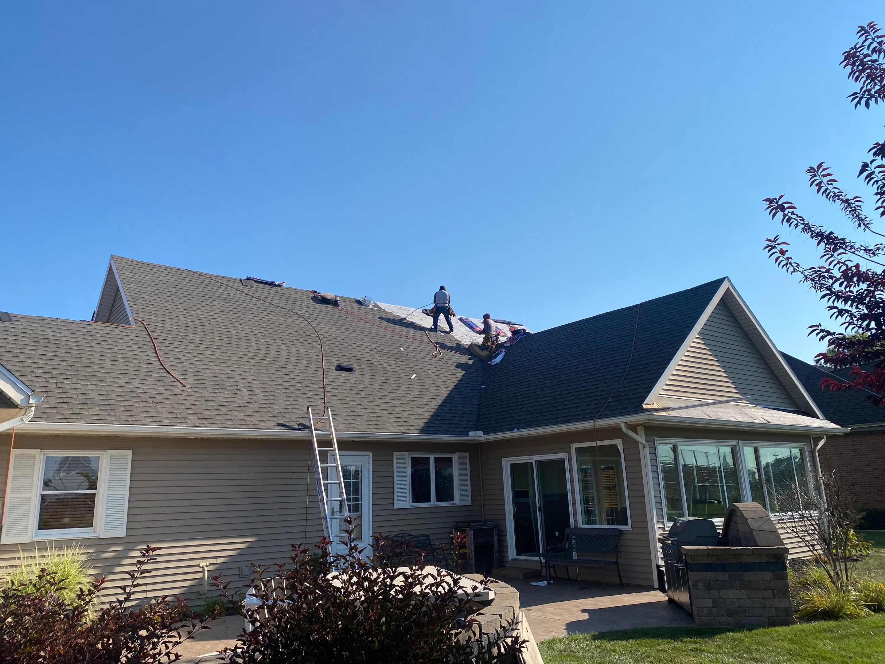 Residential Roofing Installation using GAF Timberline HDZ Weathered Wood by Nitro Roofing and Construction