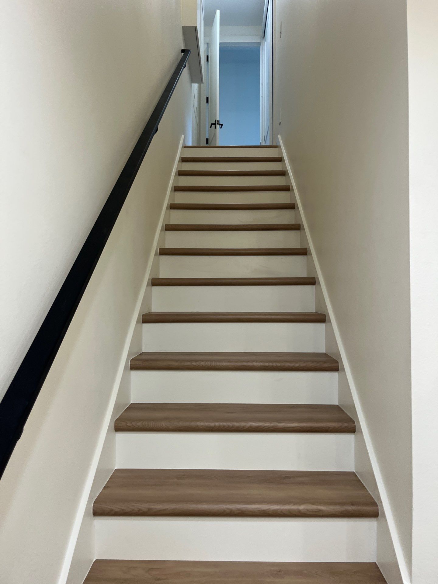 LVP stair upgrade by Vrmmm Flooring