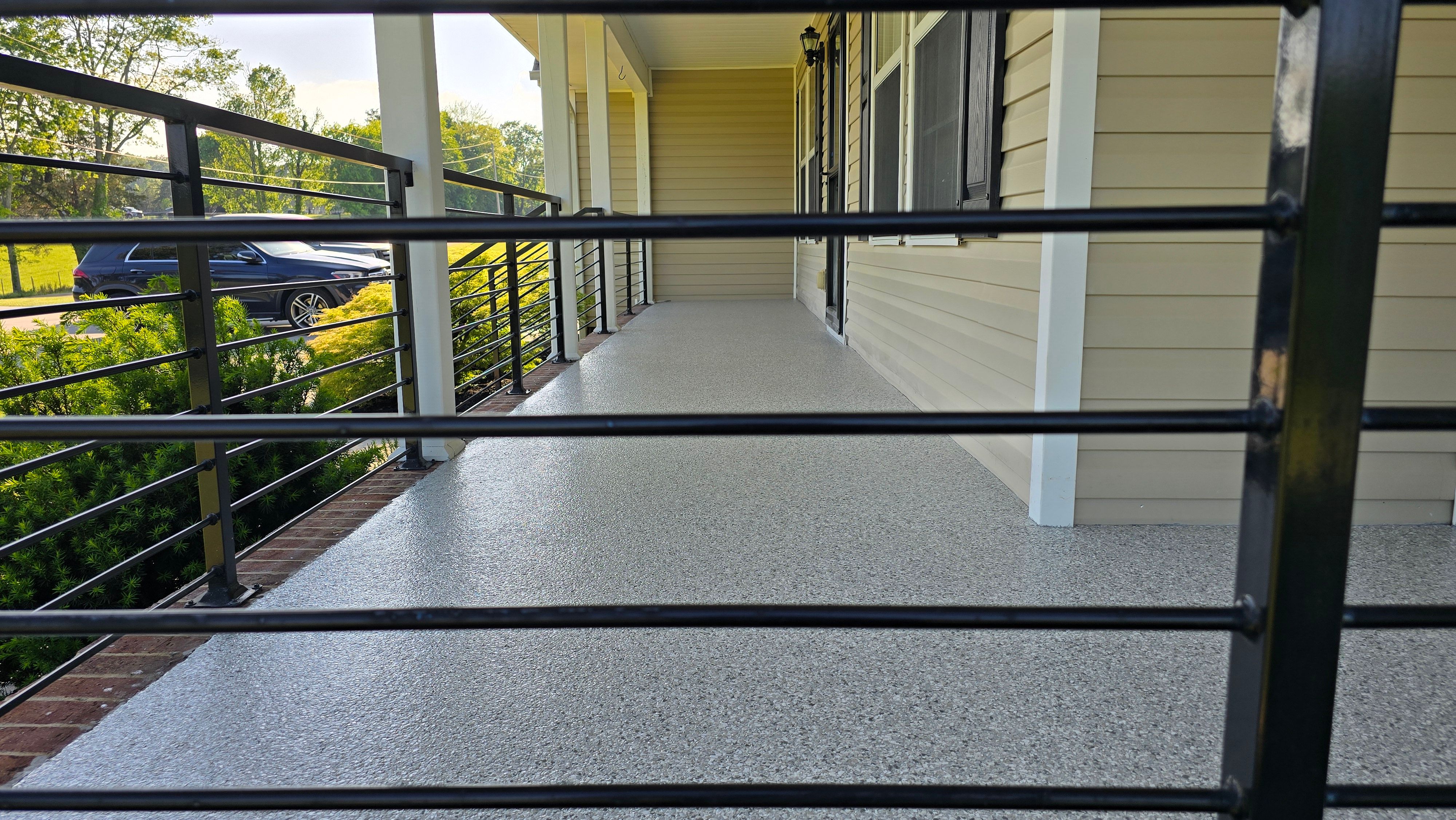Front Porch using Gravel by Elite Floor Solutions