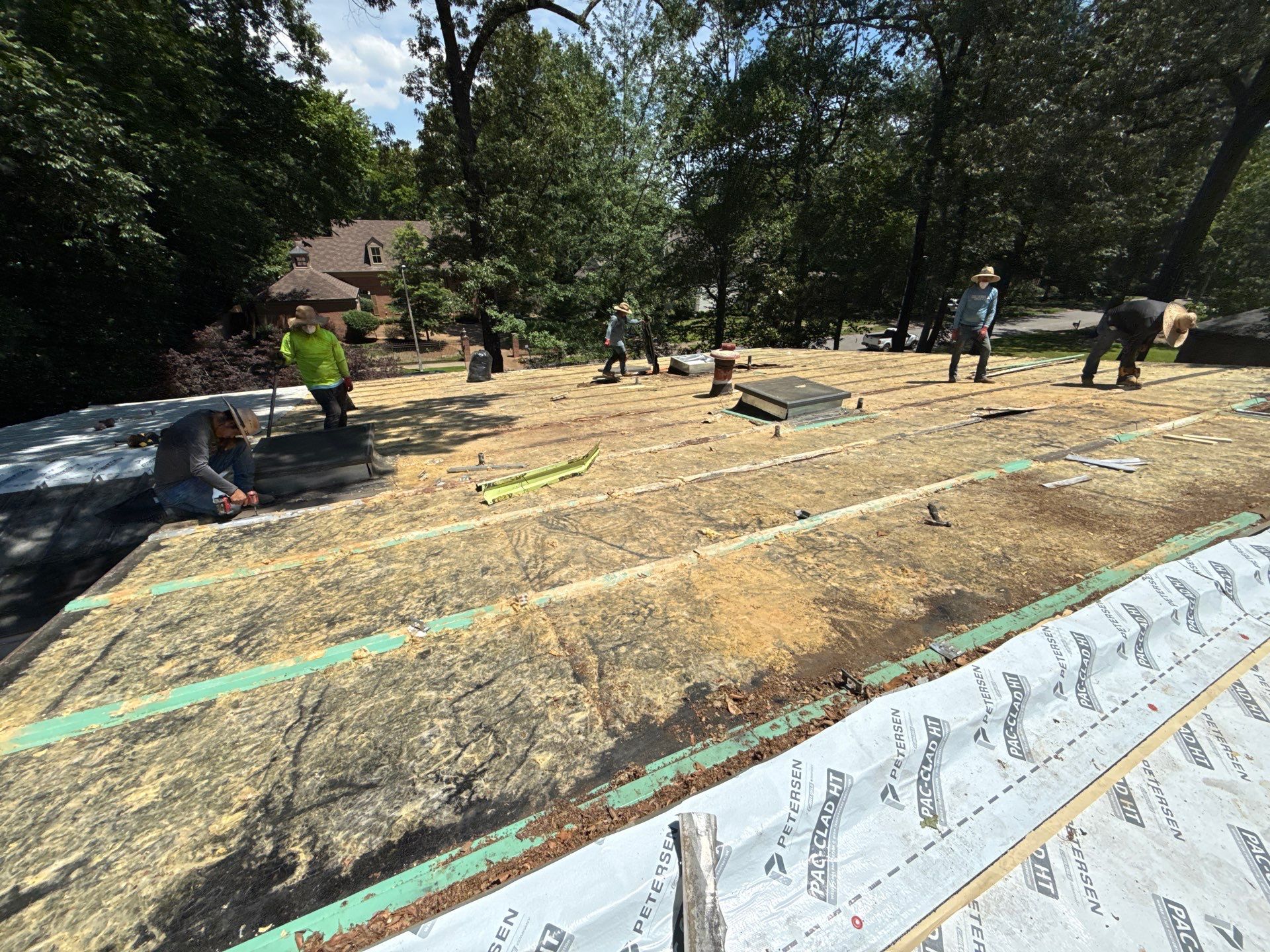 Residential Standing Seam Metal Roof and Membrane Replacement in Memphis by Revival Roofing Services