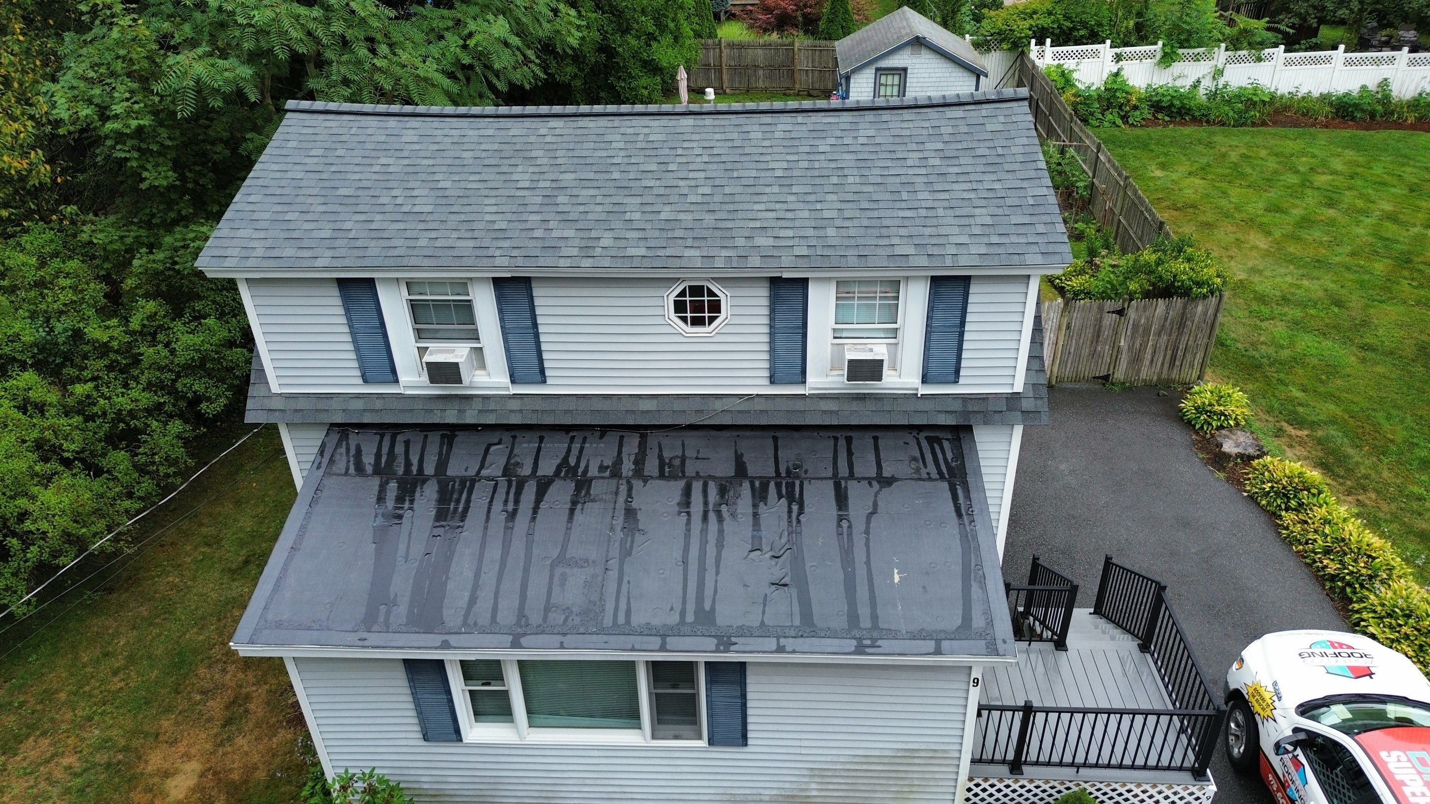 Roof Replacement & EPDM Flat Roof Installation, Billerica, MA by Mighty Dog Roofing of Greater Middlesex County