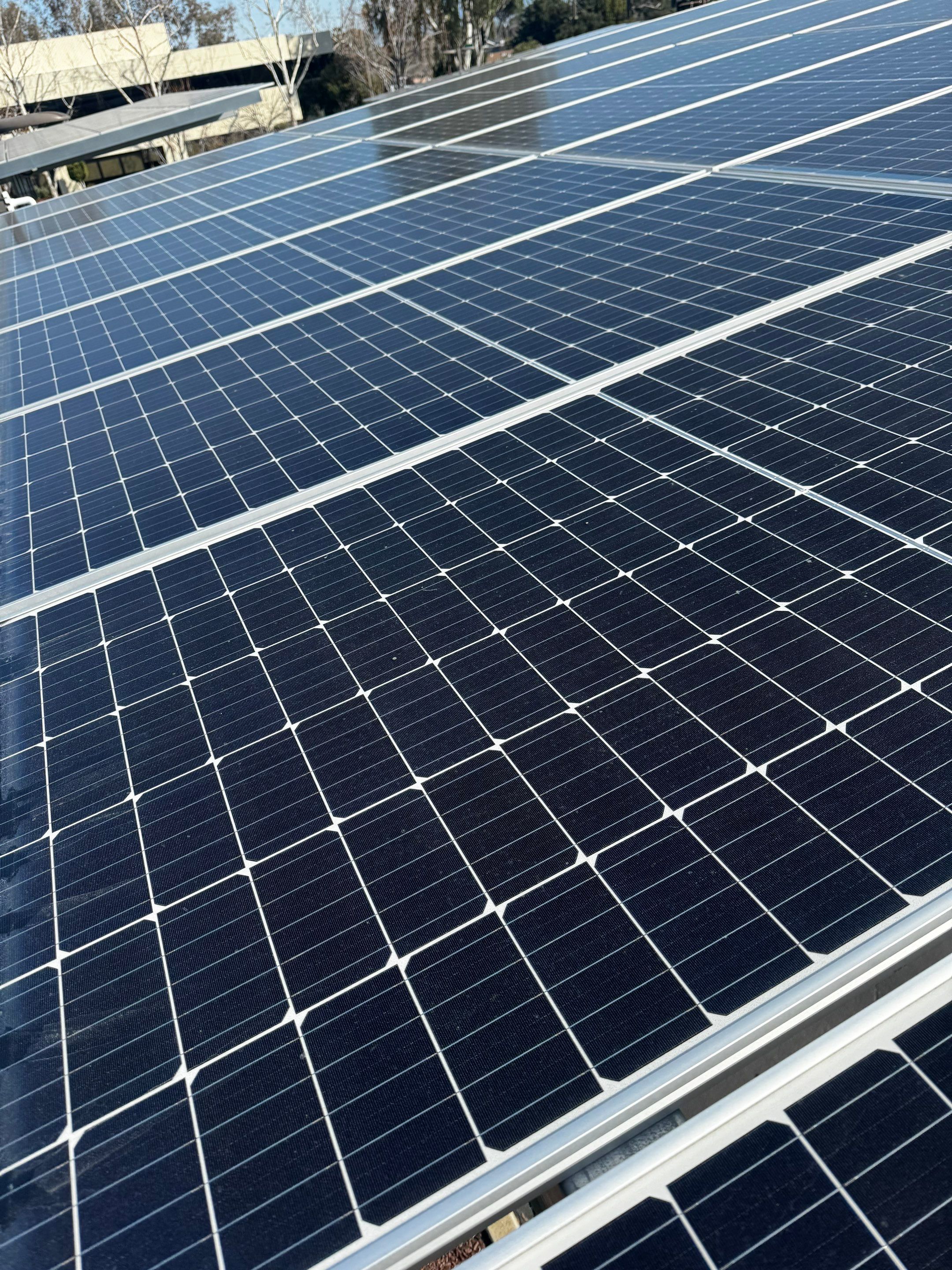 Commercial Solar Panel Cleaning using Deionized Water by All One Solar Shine