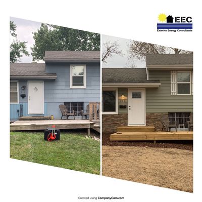 New Energy saving Windows and siding installed